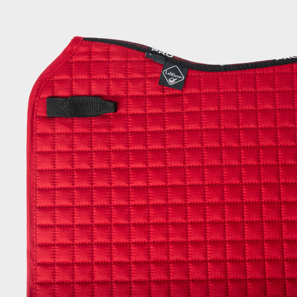 Suede Dressage Saddle Pad Chilli