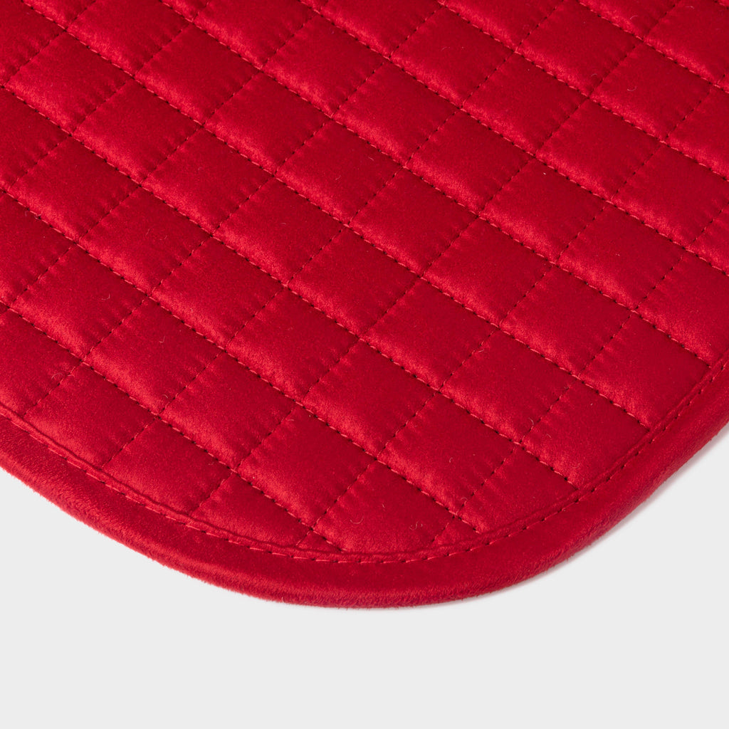 Suede Dressage Saddle Pad Chilli