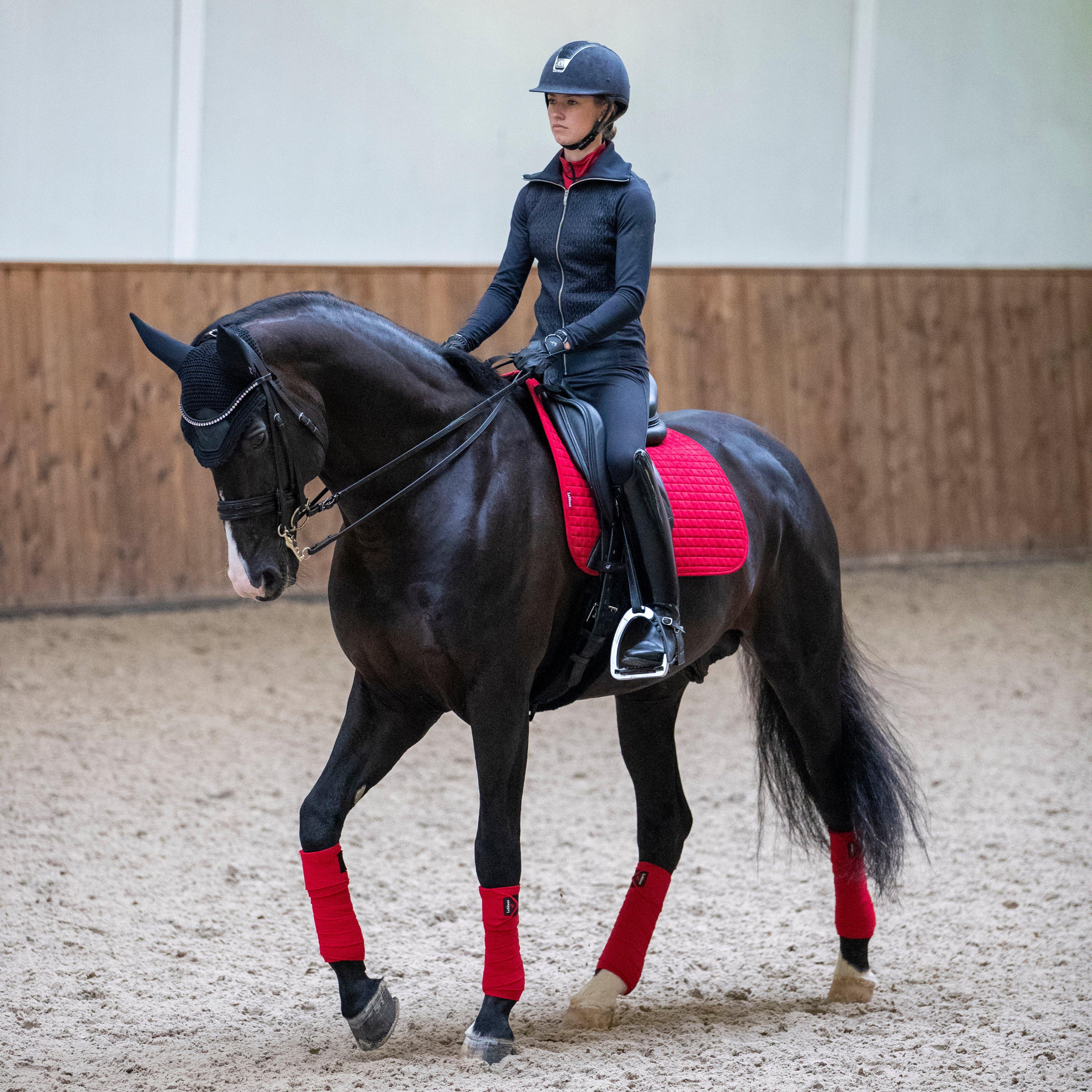 Suede Dressage Saddle Pad Chilli