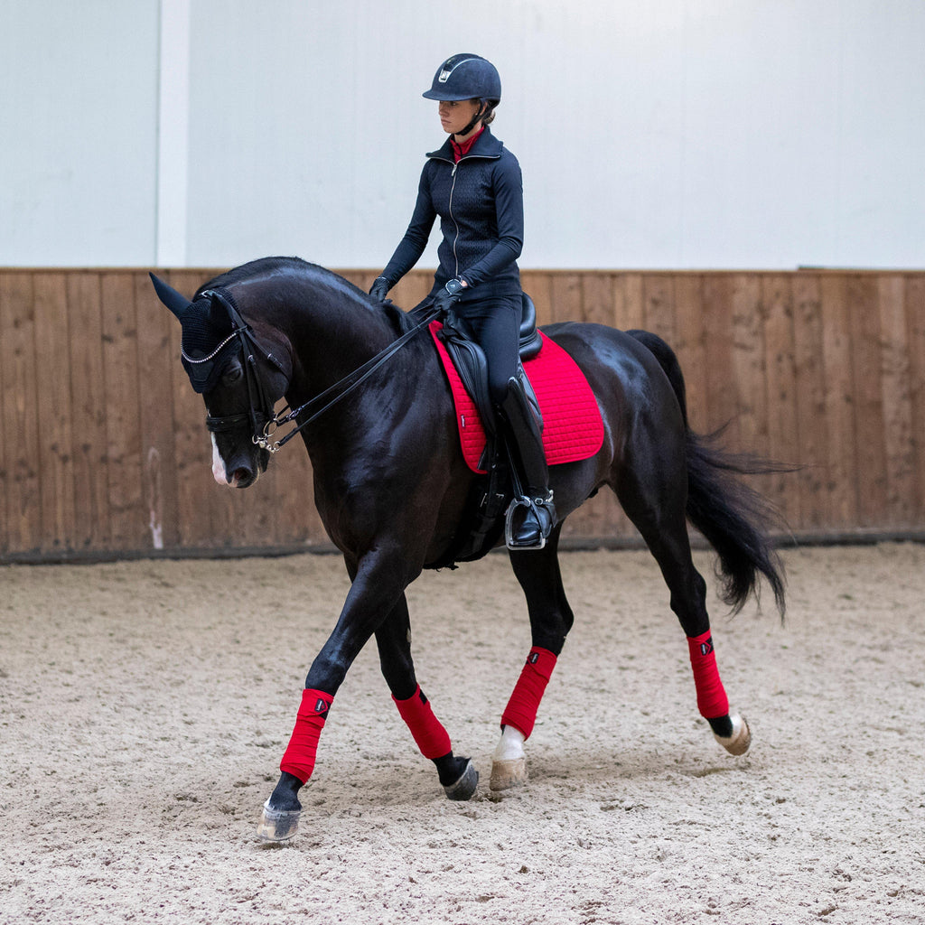 Suede Dressage Saddle Pad Chilli