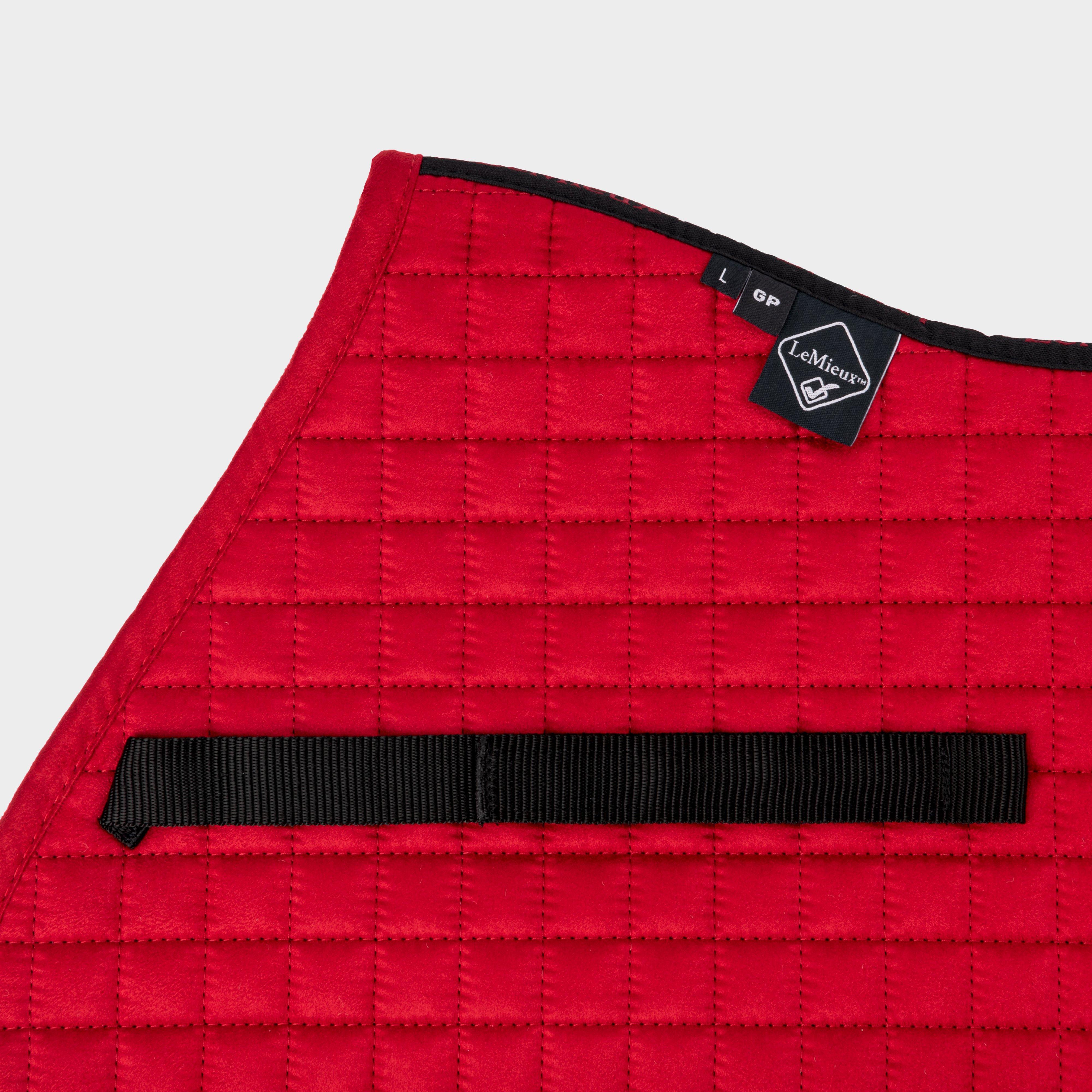 Suede GP Saddle Pad Chilli