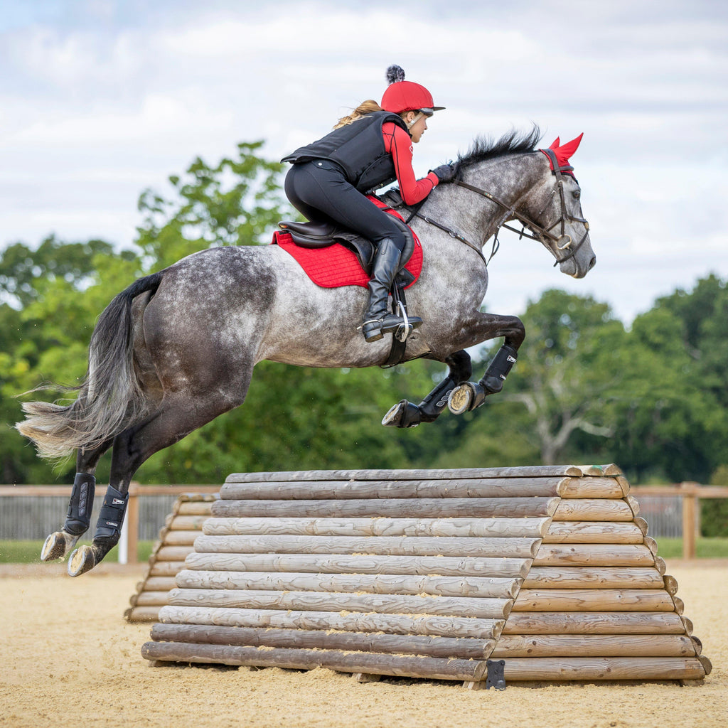 Suede GP Saddle Pad Chilli
