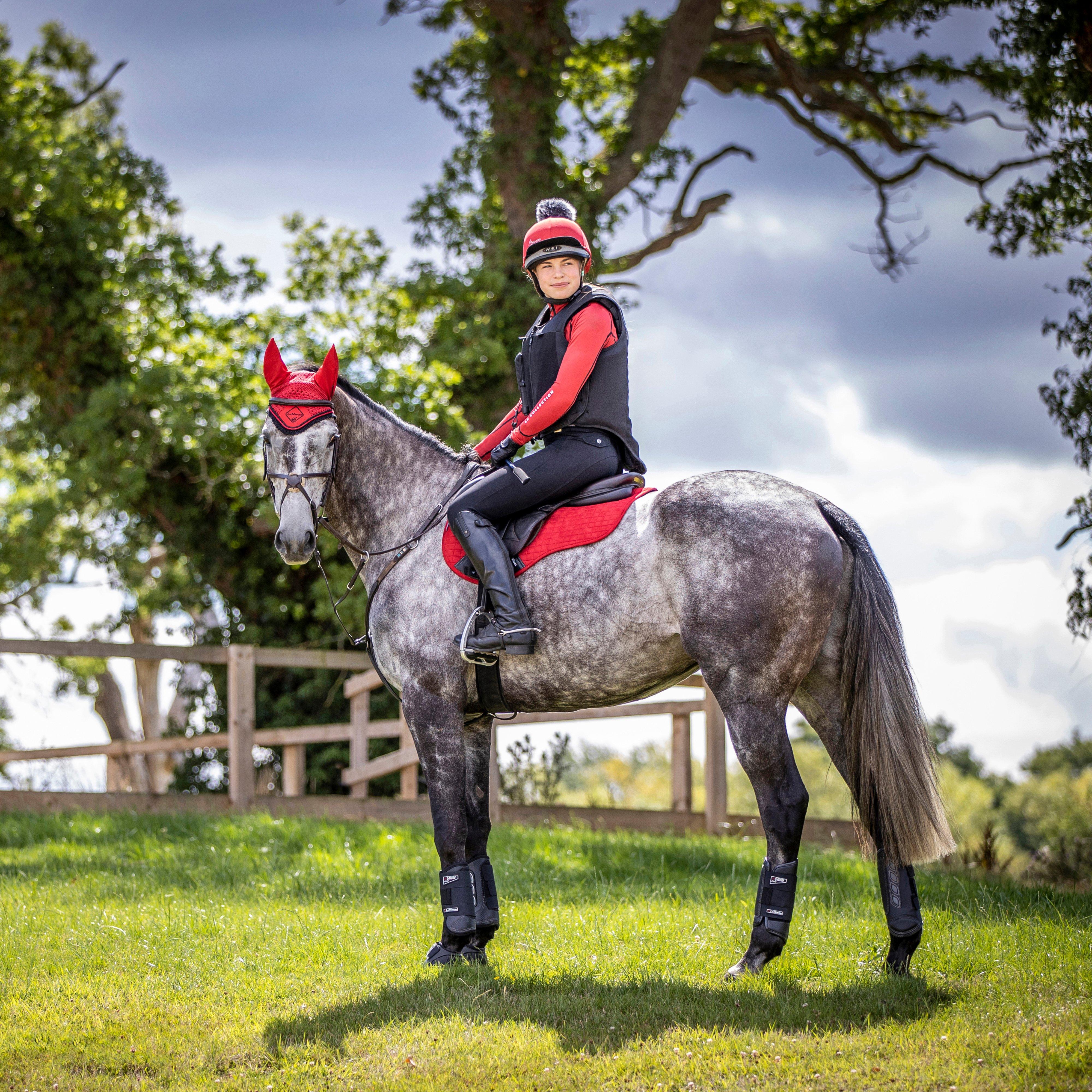 Suede GP Saddle Pad Chilli