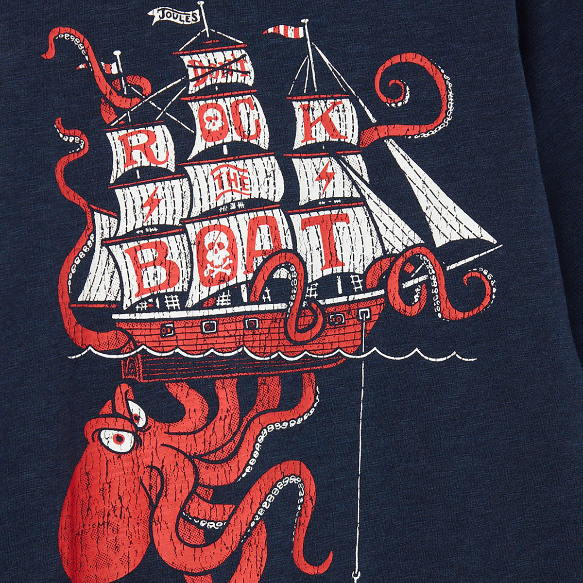 Boys Action Long Sleeve T-Shirt Navy Octopus