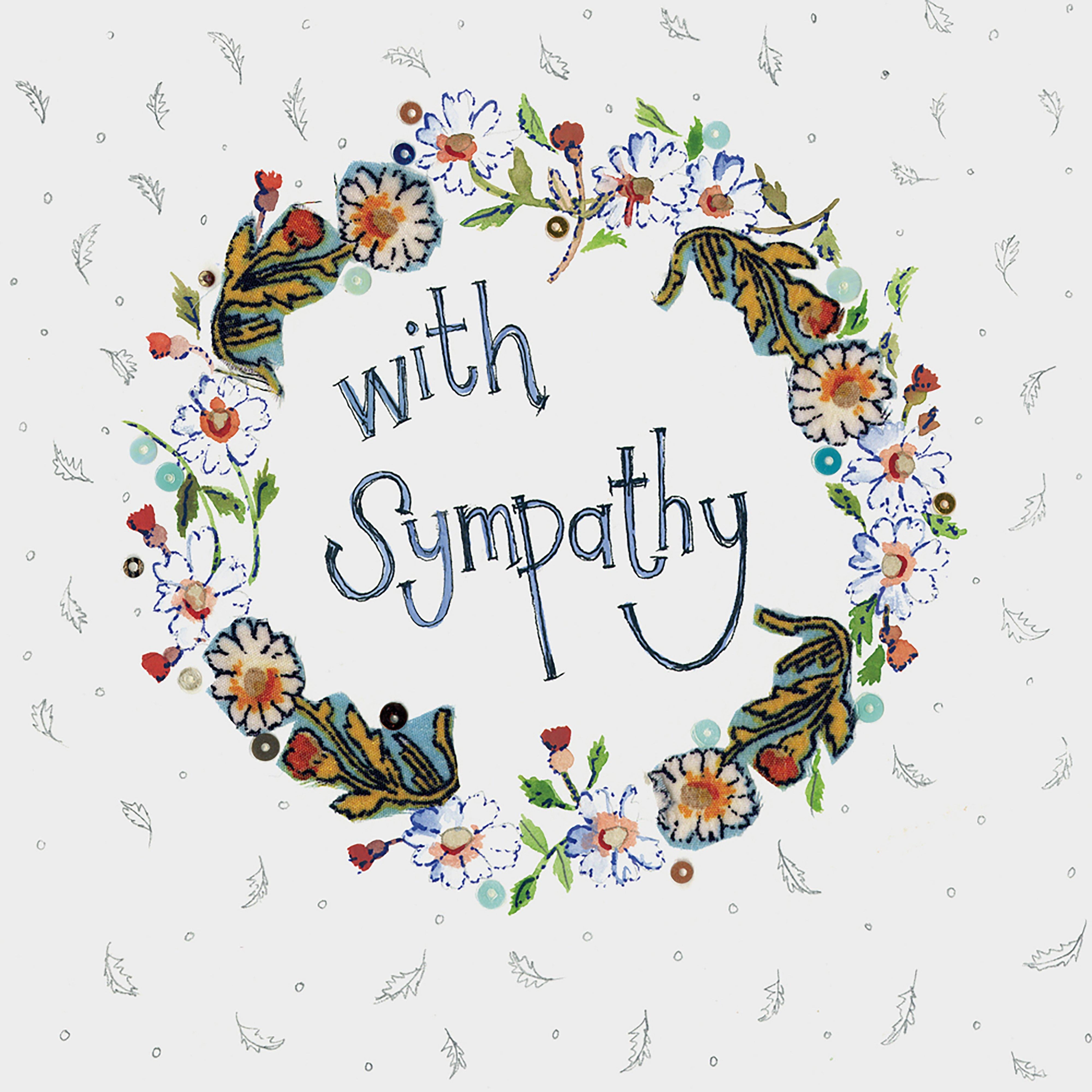 Sparkle Card Floral Sympathy