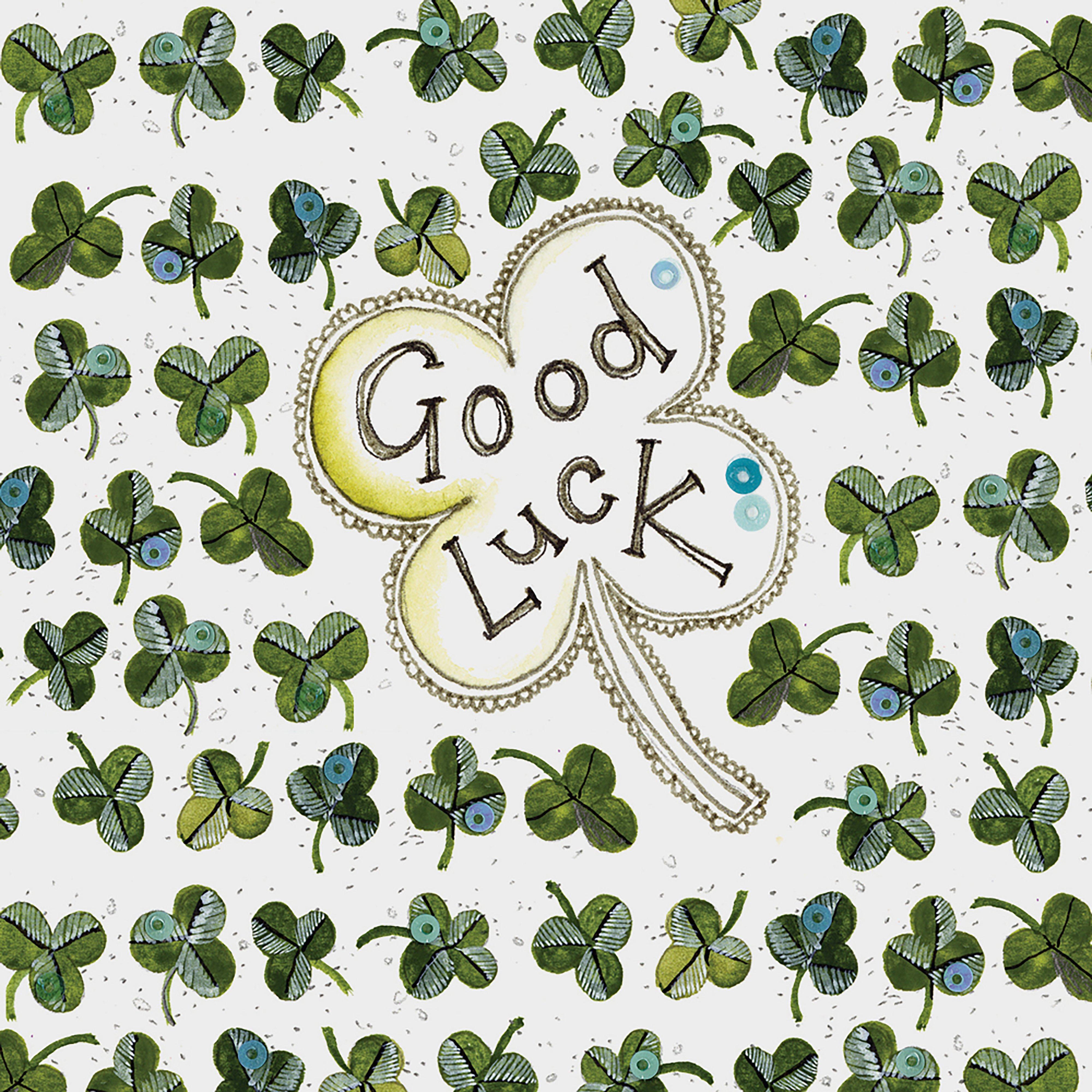 Little Sparkle Card Good Luck Clover