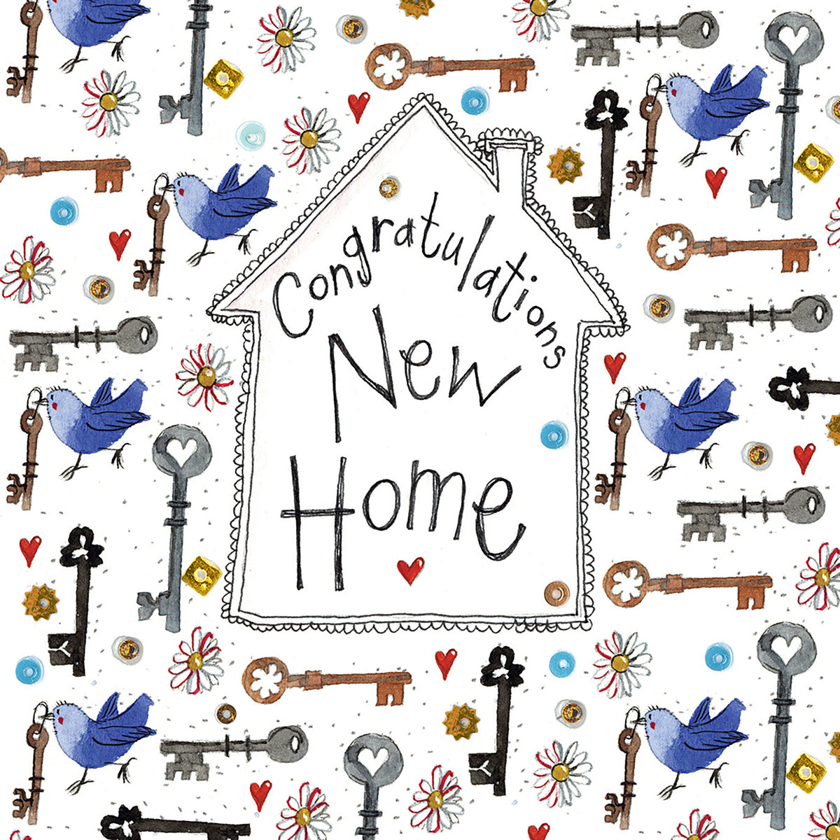 Little Sparkle Card Congratulations New Home