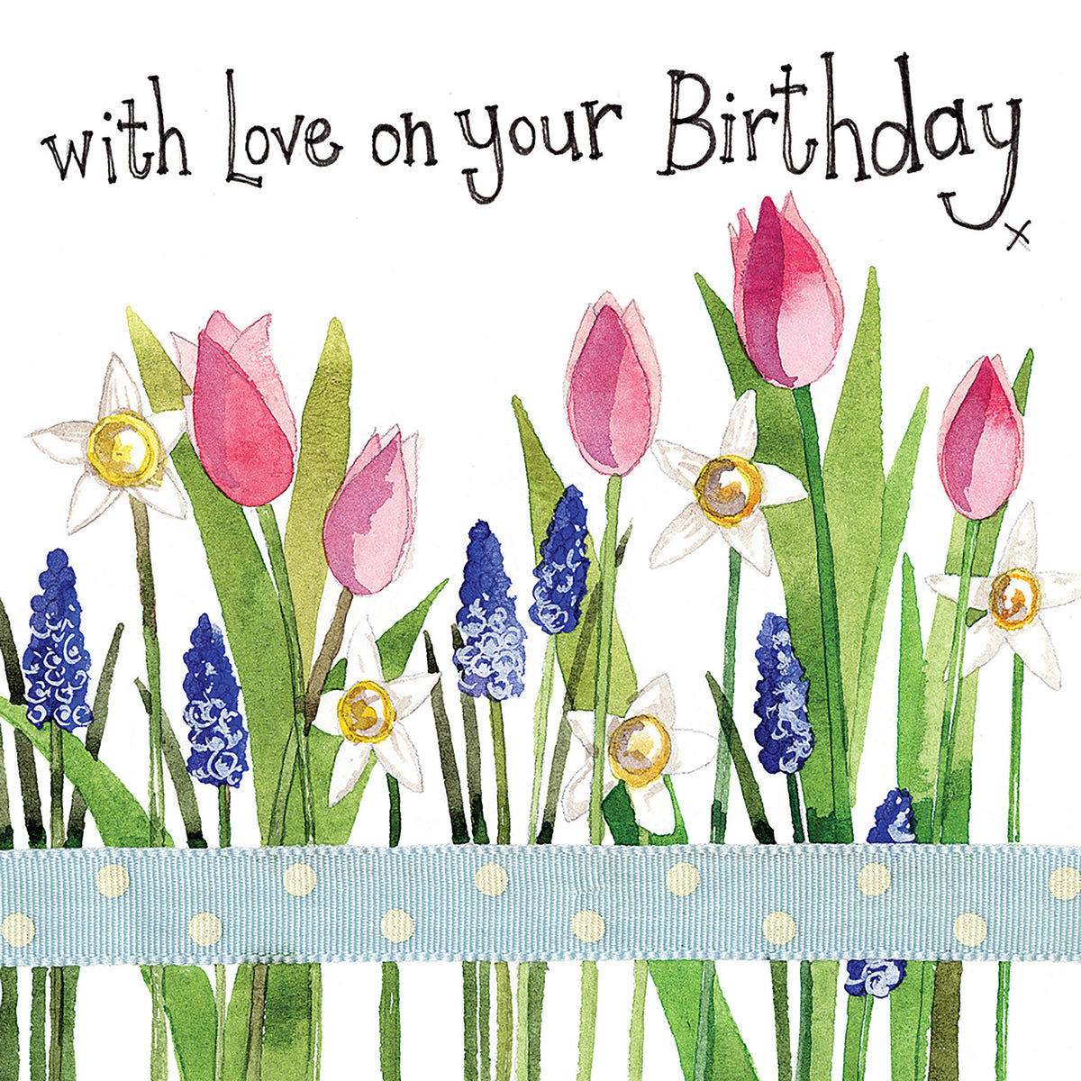 Little Sparkle Card Spring Flowers