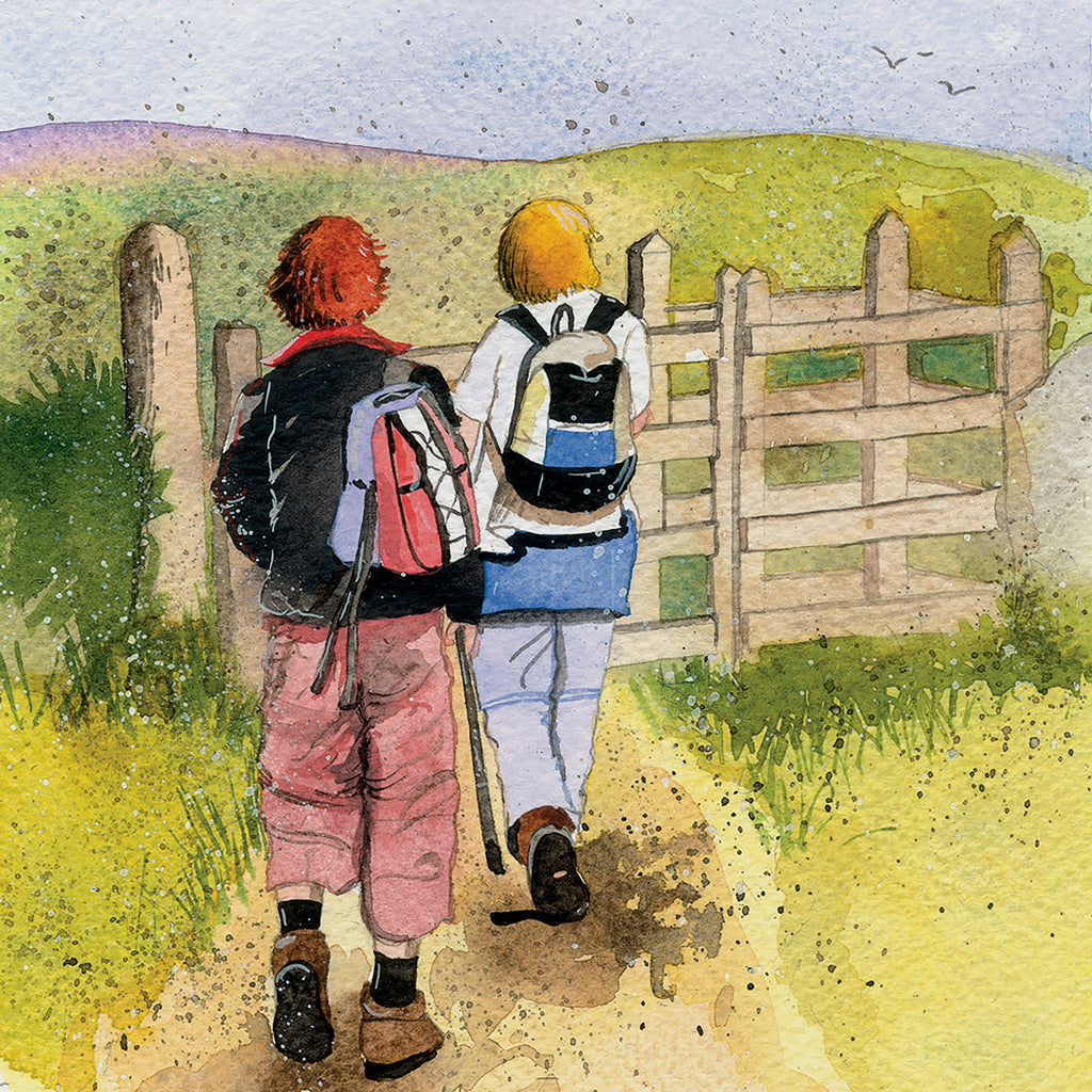 Blank Card Summer Walk