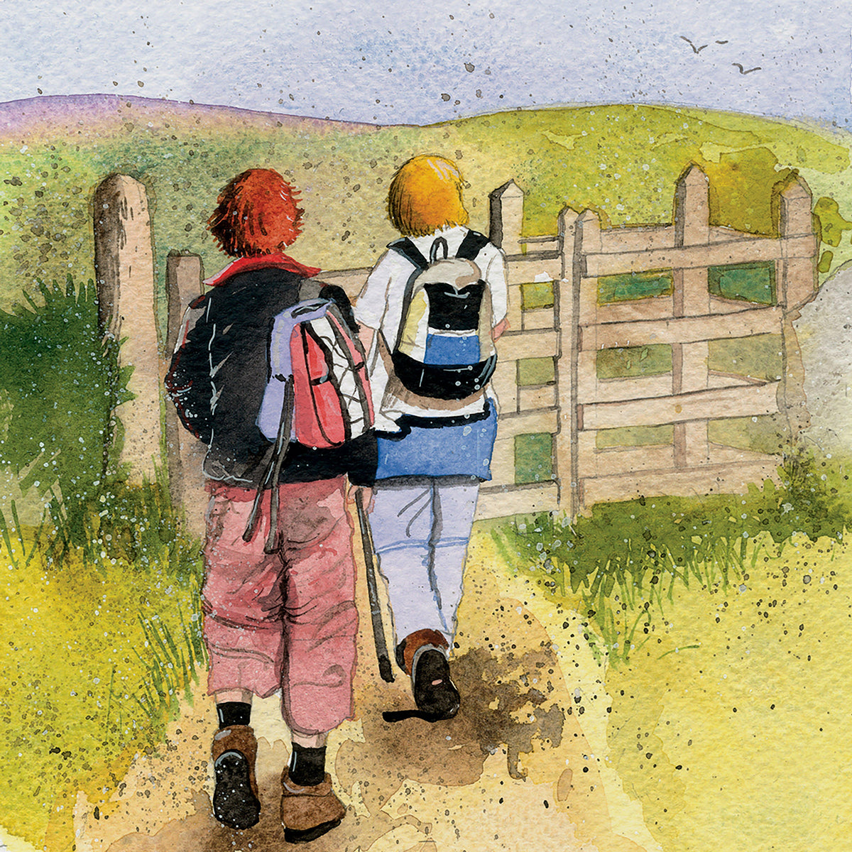 Blank Card Summer Walk