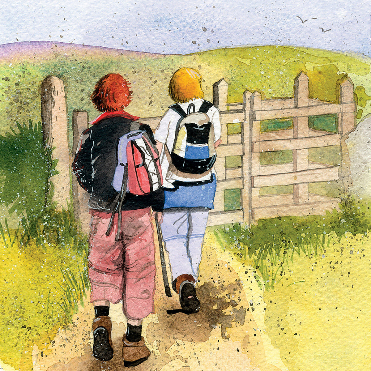 Blank Card Summer Walk