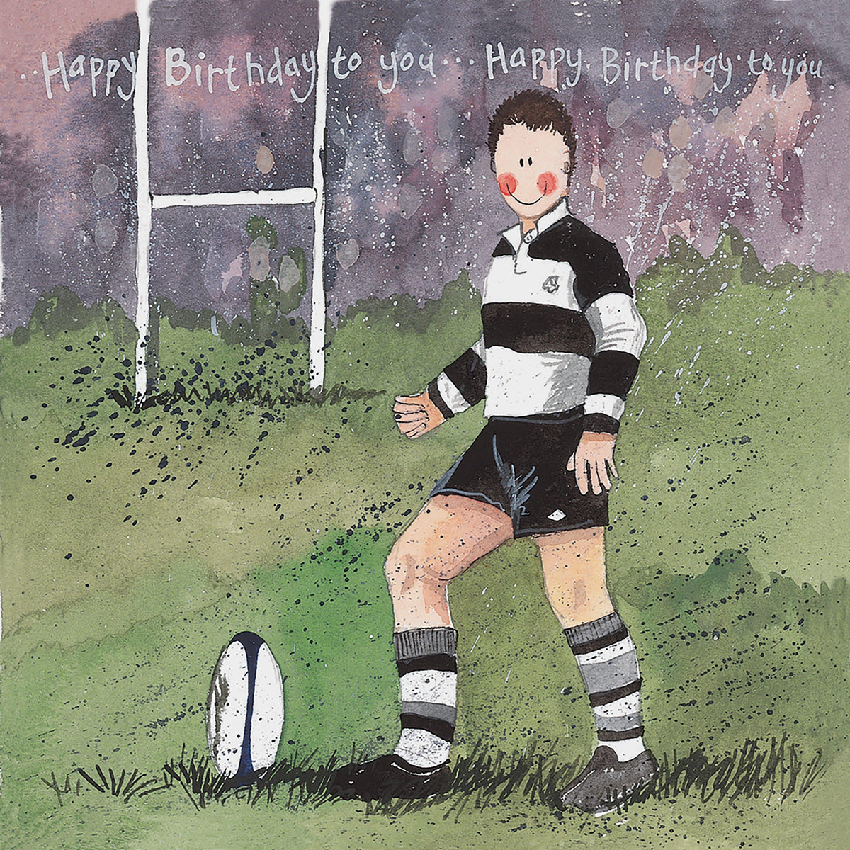 Birthday Card Rugby