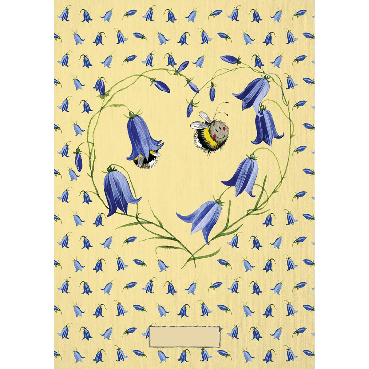 Naked Spine Notebook Bee Heart