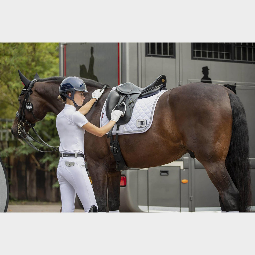 Diamante Dressage Pad White