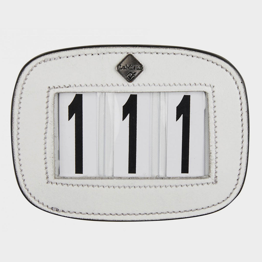 Saddle Pad Number Holder White