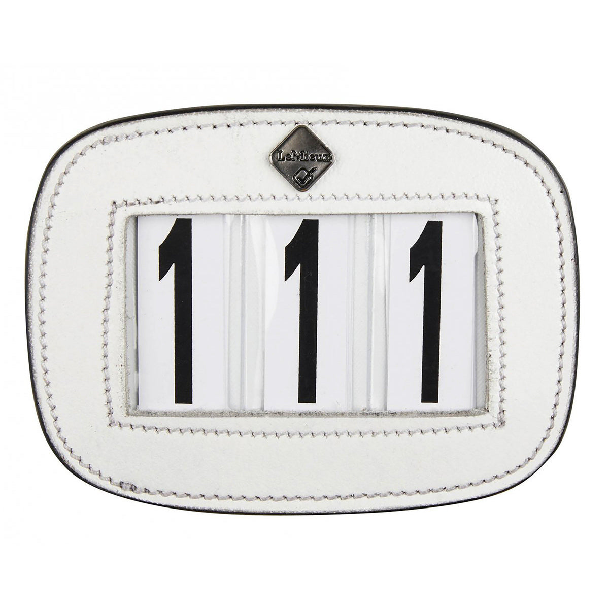 Saddle Pad Number Holder White
