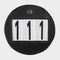 Bridle Number Holder Round Black