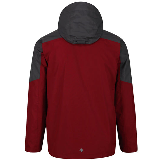 Mens Calderdale III Jacket Dehli Red Magnet Grey