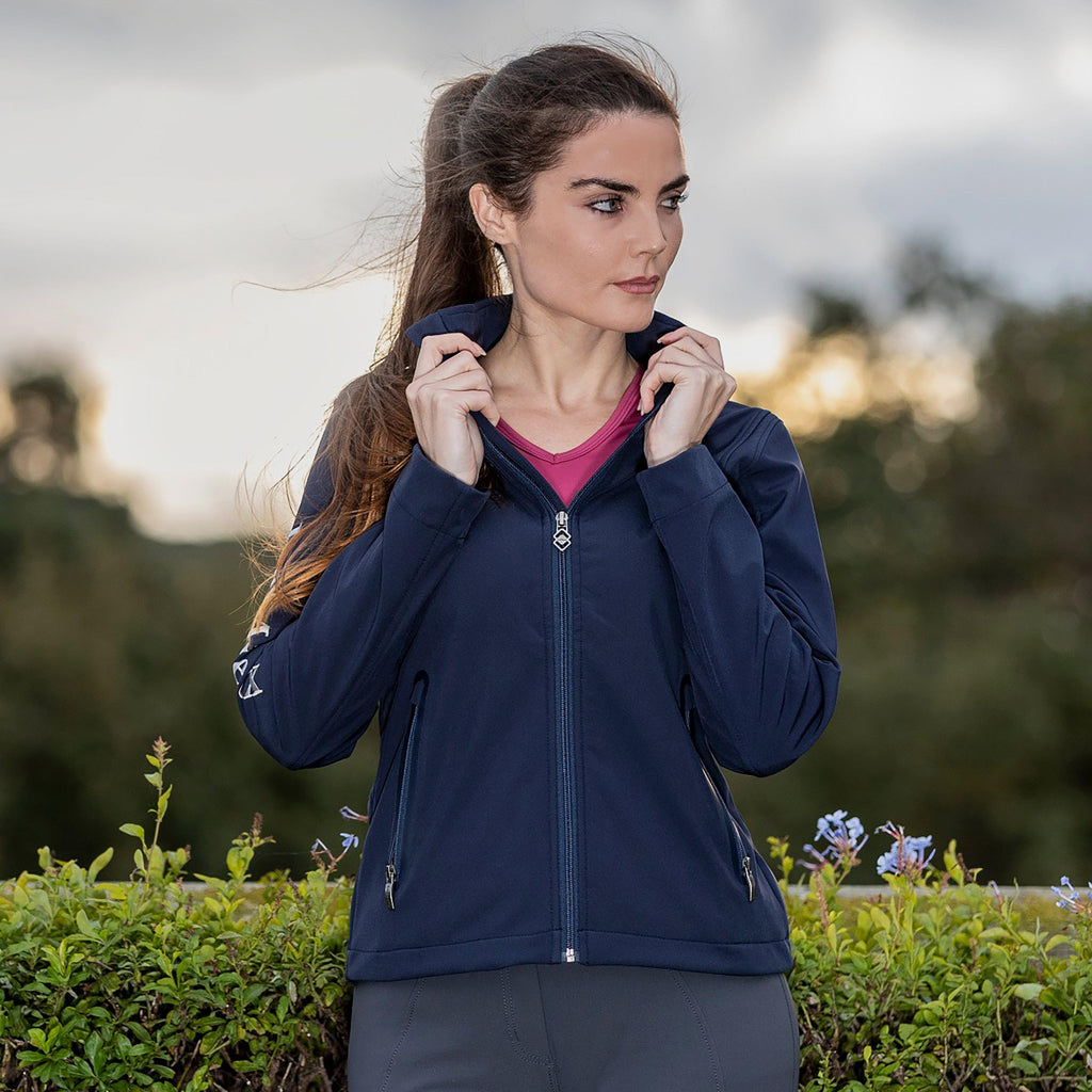 Team LeMieux Womens Softshell Team Jacket Navy