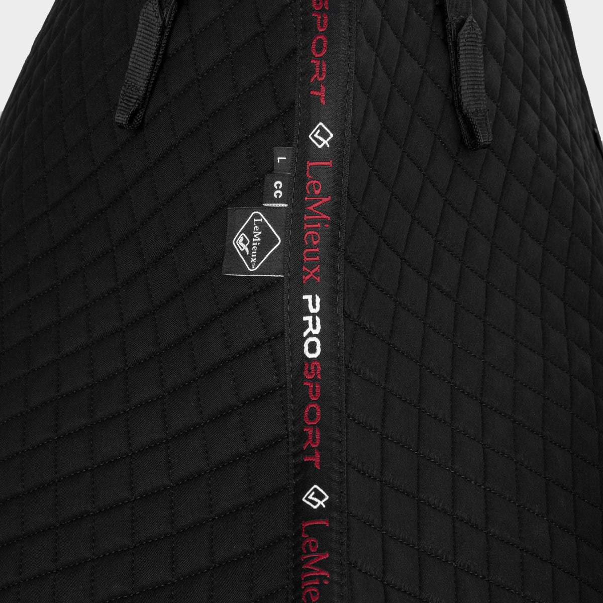 Cotton Close Contact Saddle Pad Black