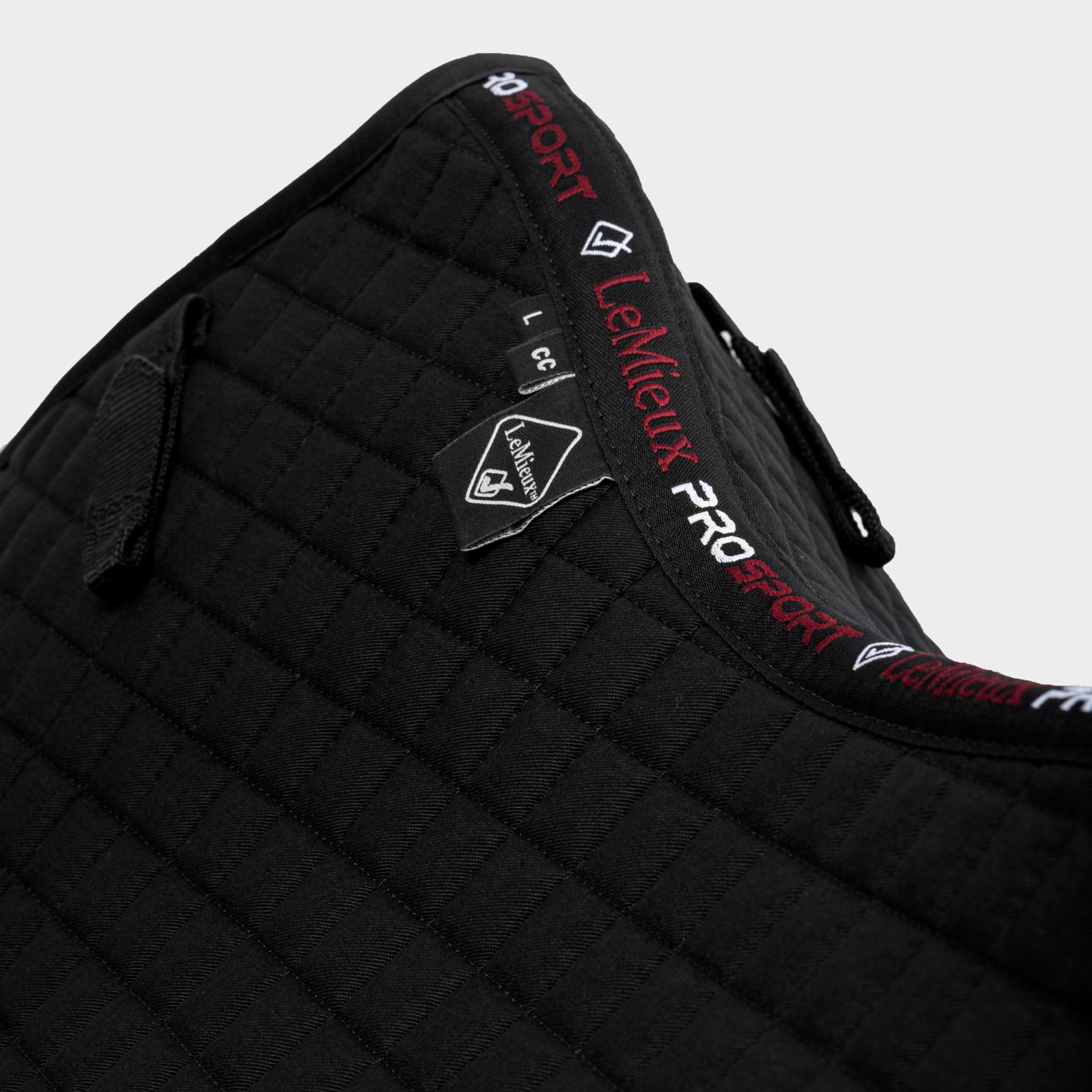 Cotton Close Contact Saddle Pad Black