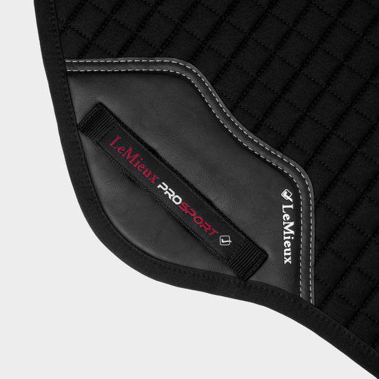 Cotton Close Contact Saddle Pad Black