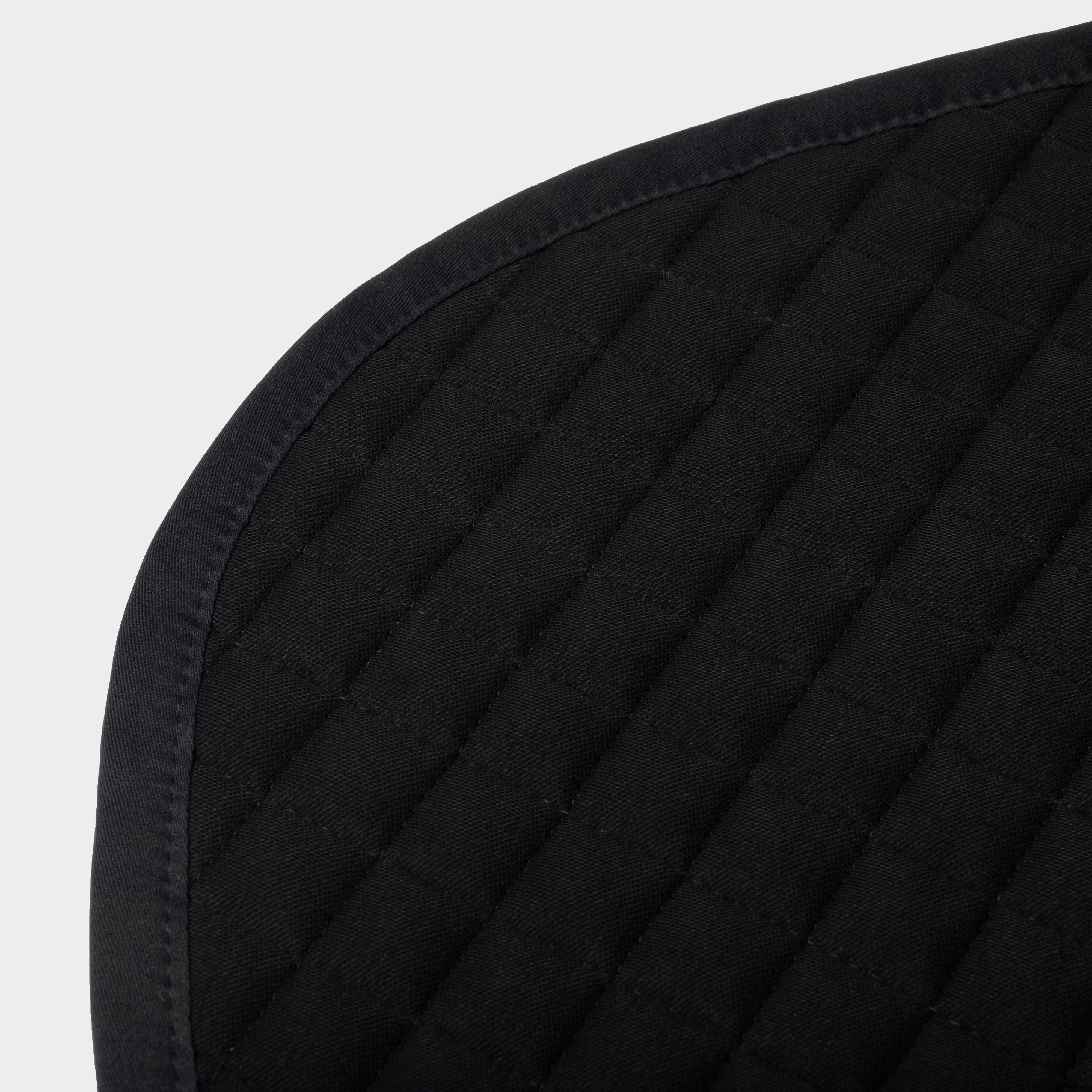 Cotton Close Contact Saddle Pad Black