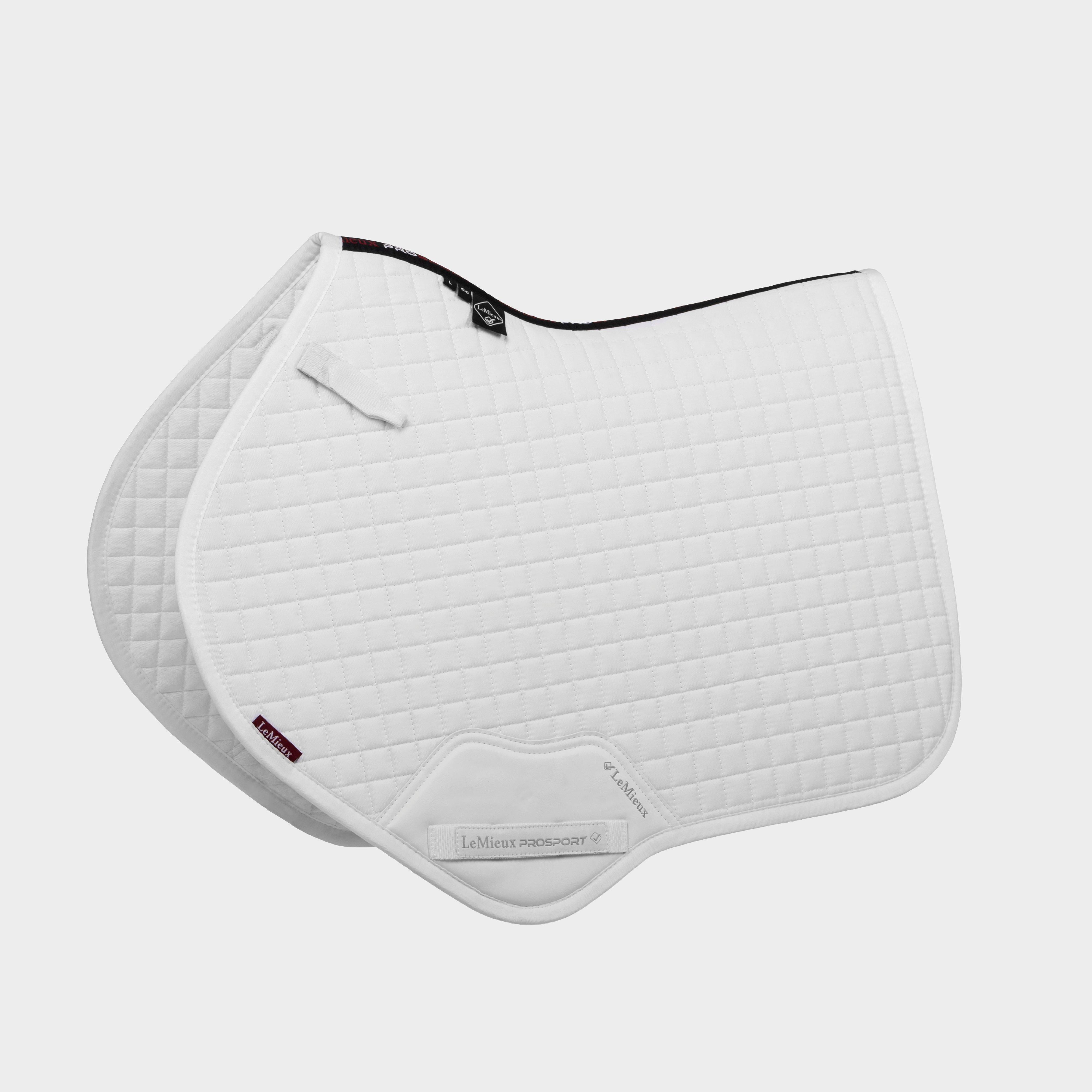 Cotton Close Contact Saddle Pad White