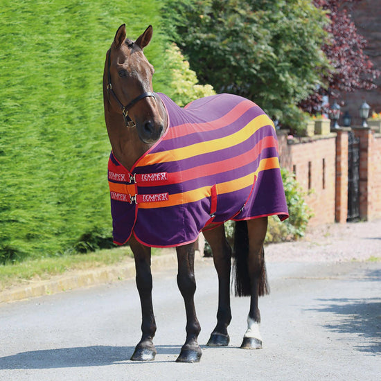 Tempest Original Newmarket Fleece Rug Purple Stripe