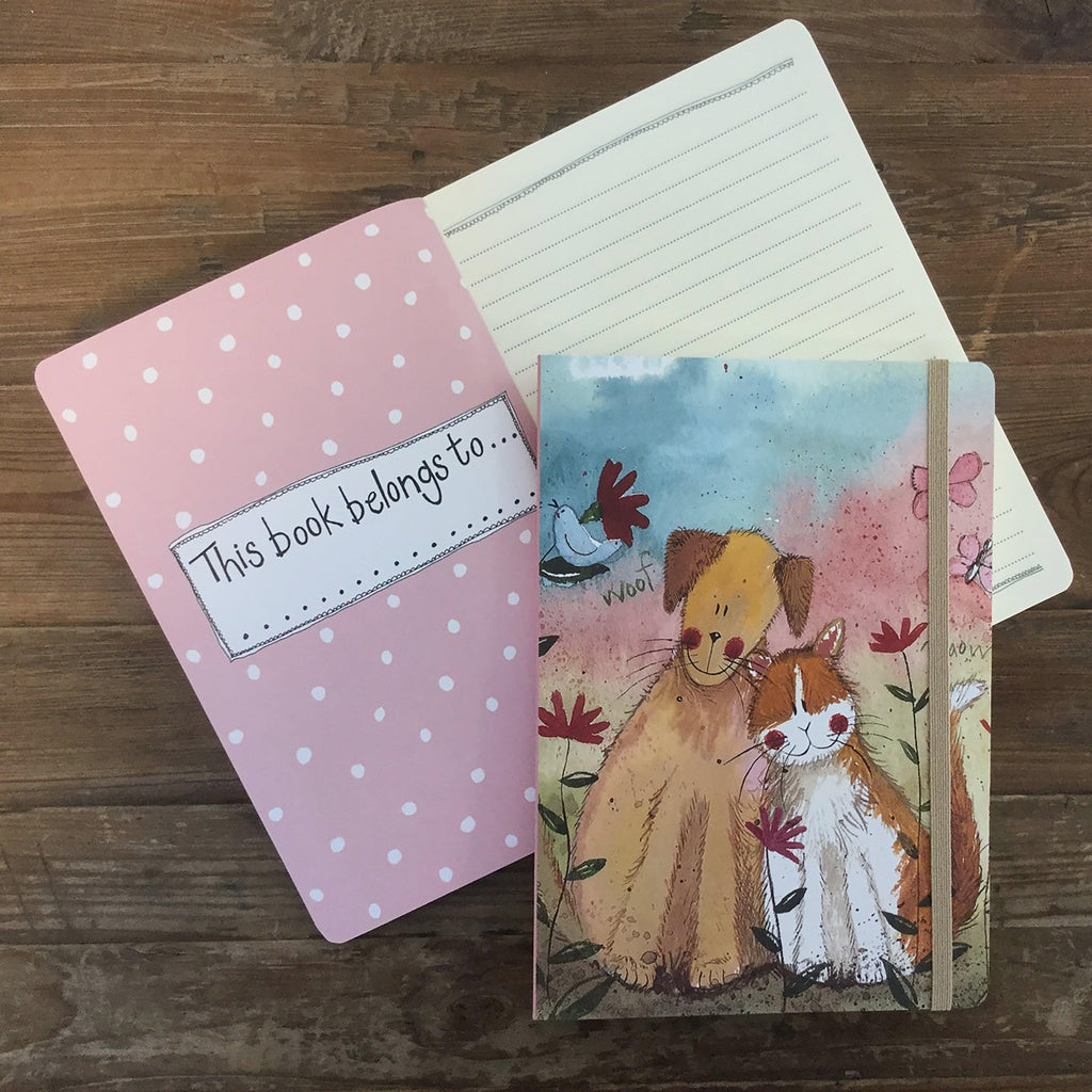 Large Chunky Notebook Love Dog & Cat