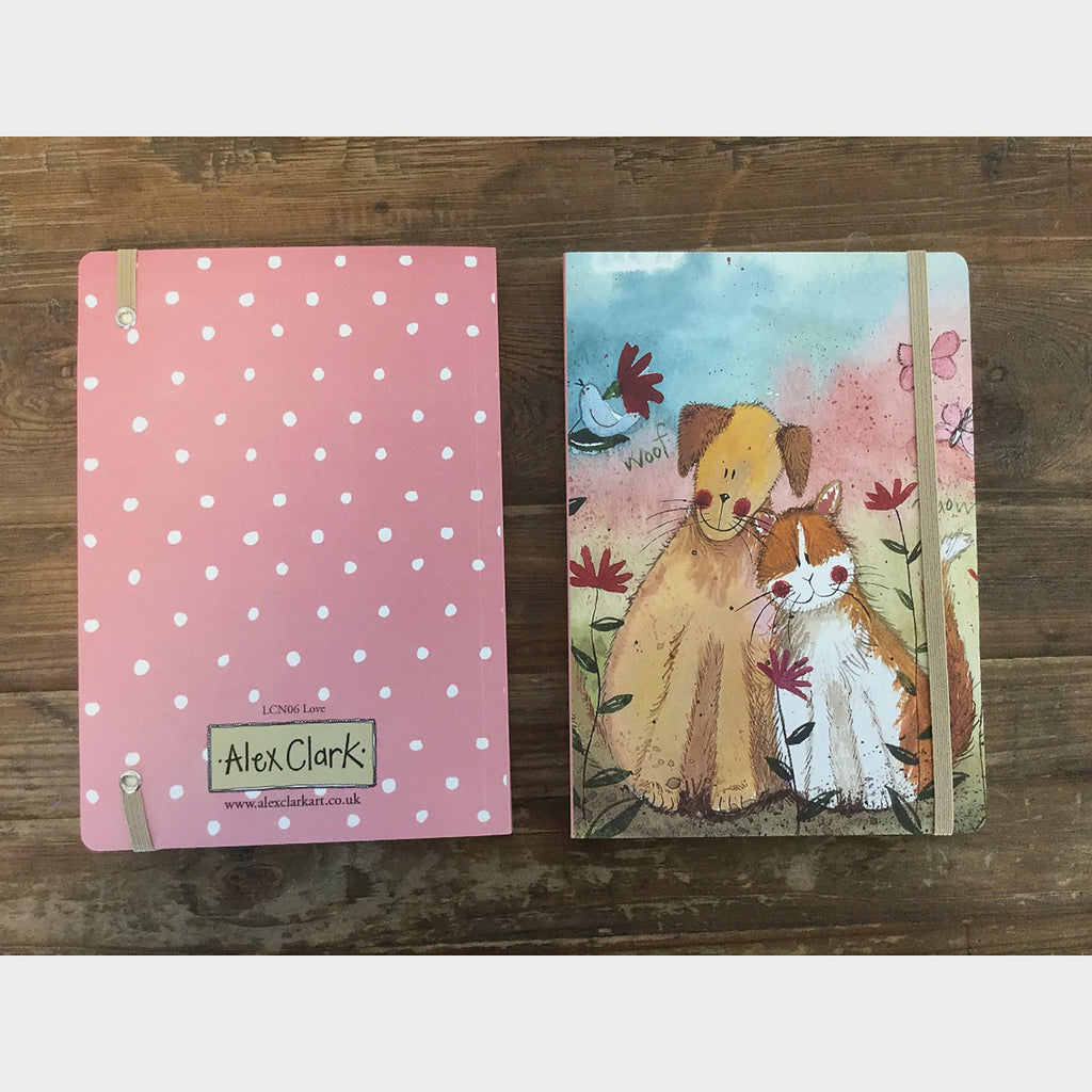 Large Chunky Notebook Love Dog & Cat