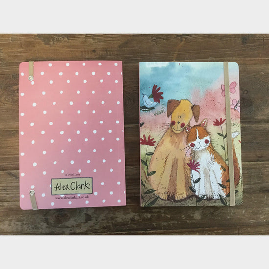 Large Chunky Notebook Love Dog & Cat