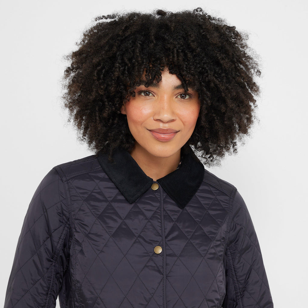 Womens Annandale Quilted Jacket Navy