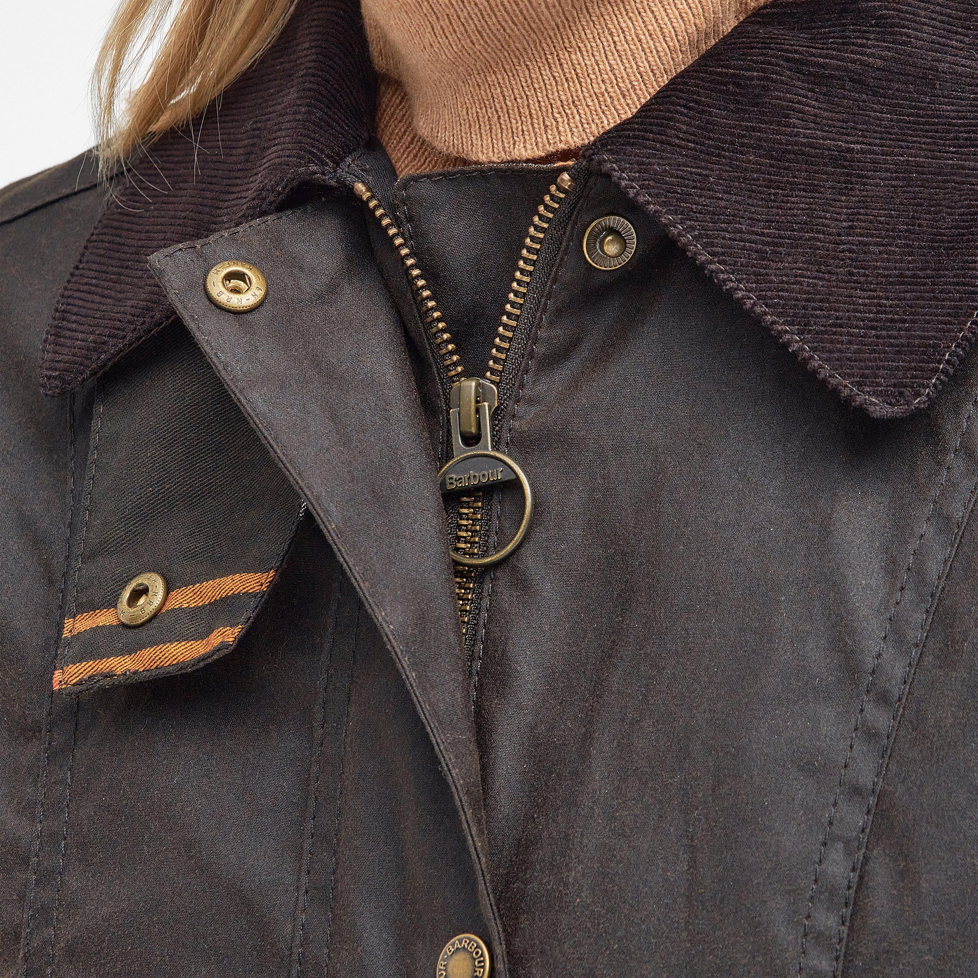 Womens Fiddich Wax Jacket Olive/Classic