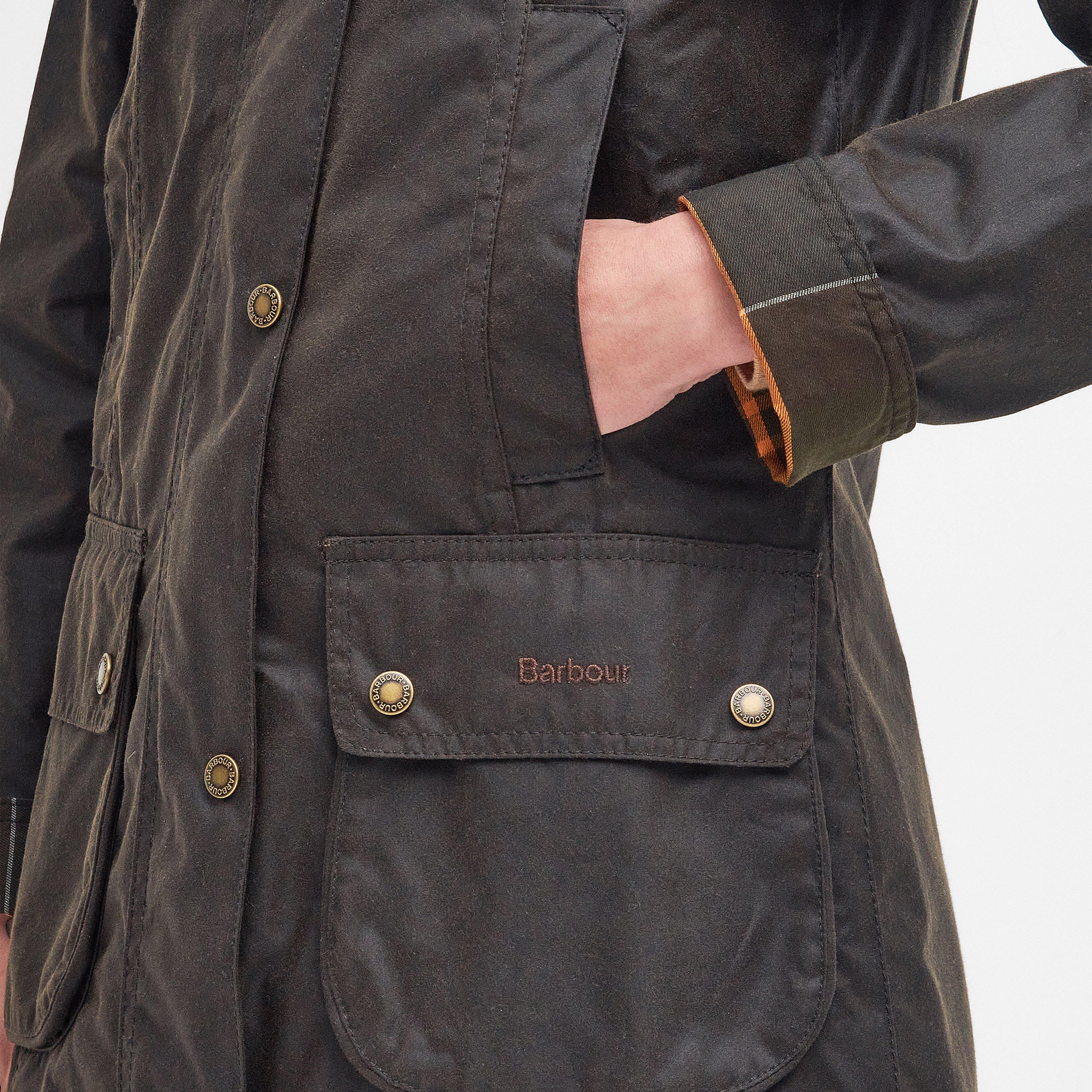 Womens Fiddich Wax Jacket Olive/Classic