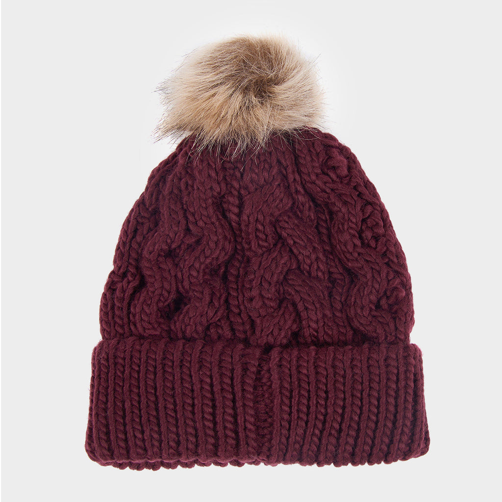 Penshaw Beanie Hat Bordeaux