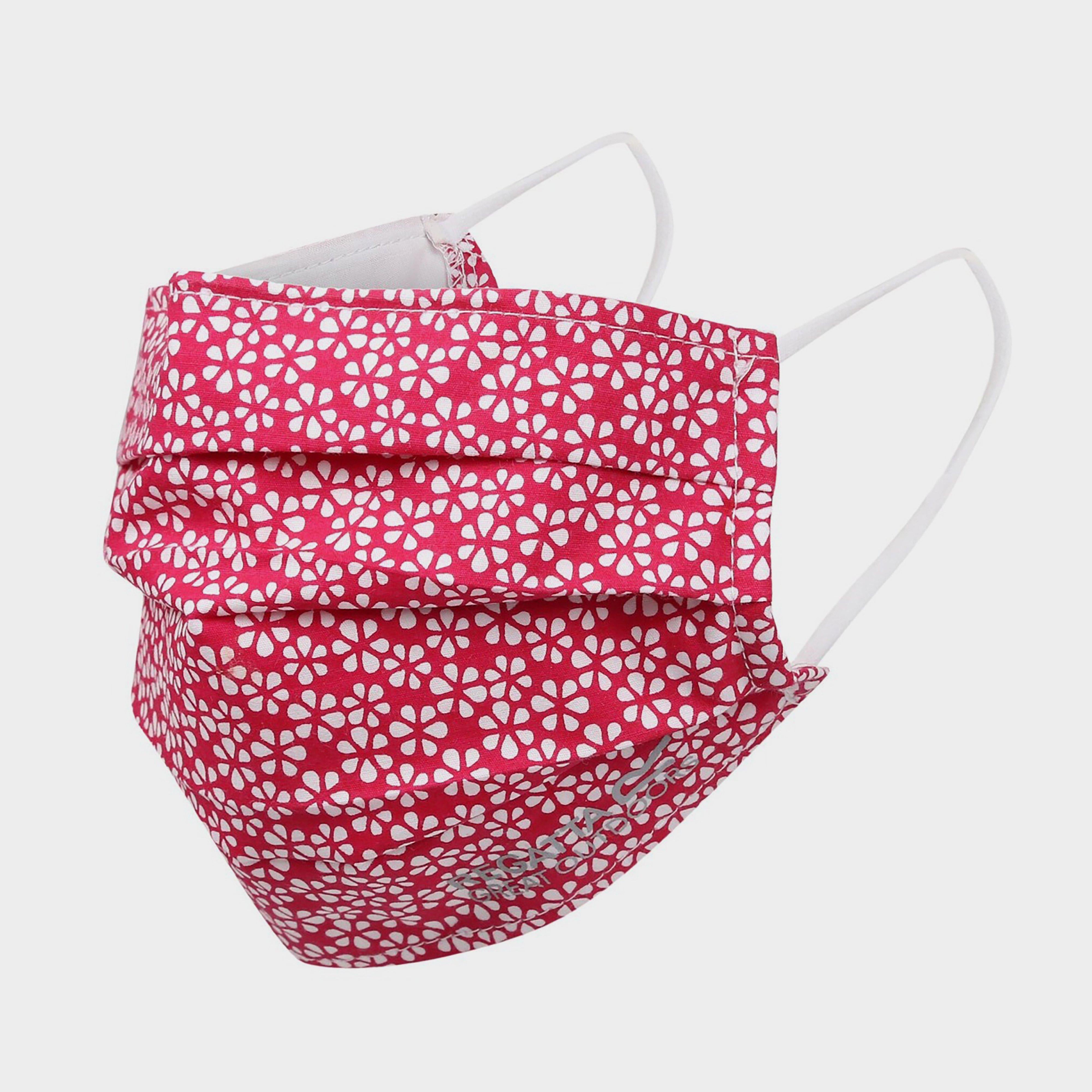 Triple Layer Face Covering 3 Pack Dark Cerise Scattered Floral