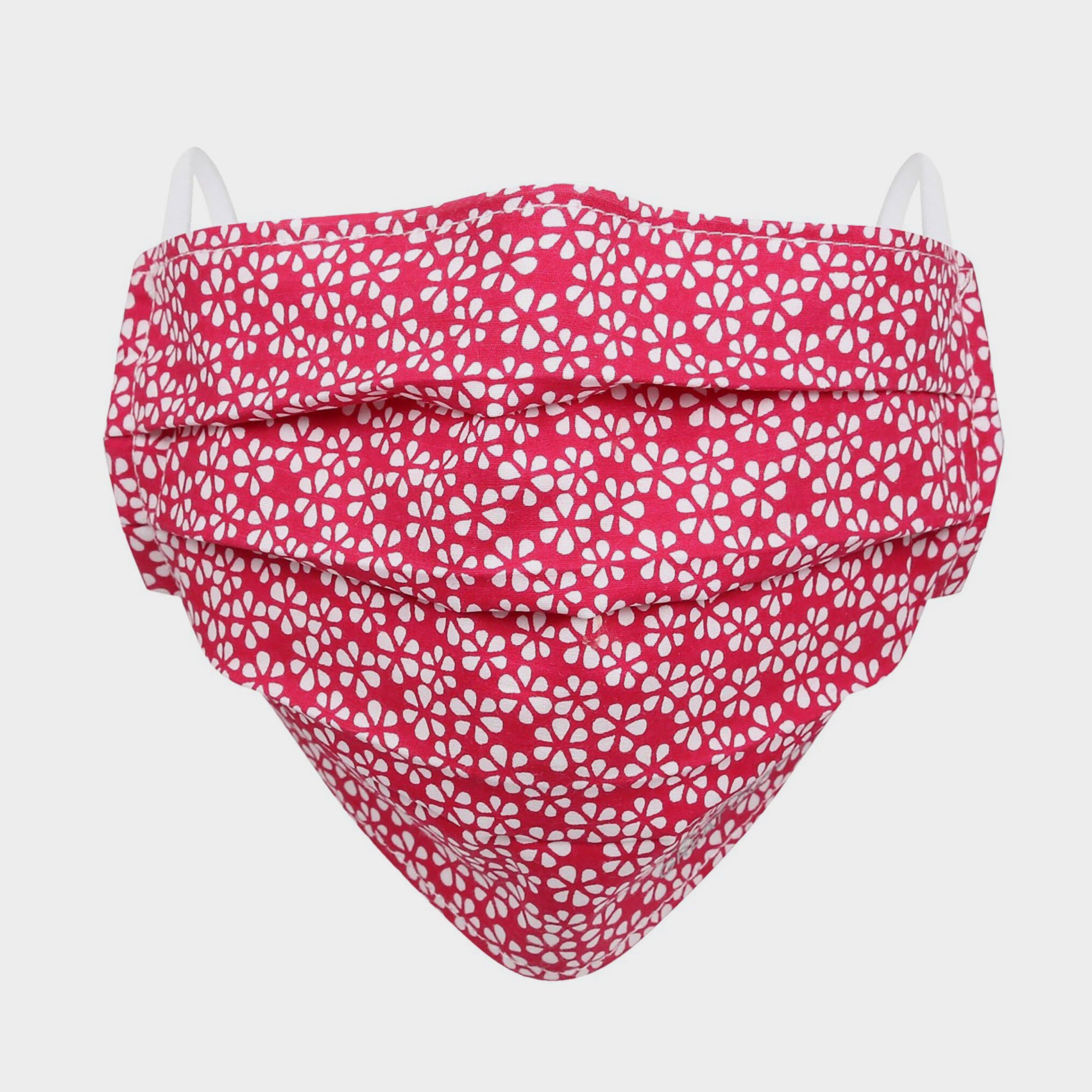Triple Layer Face Covering 3 Pack Dark Cerise Scattered Floral