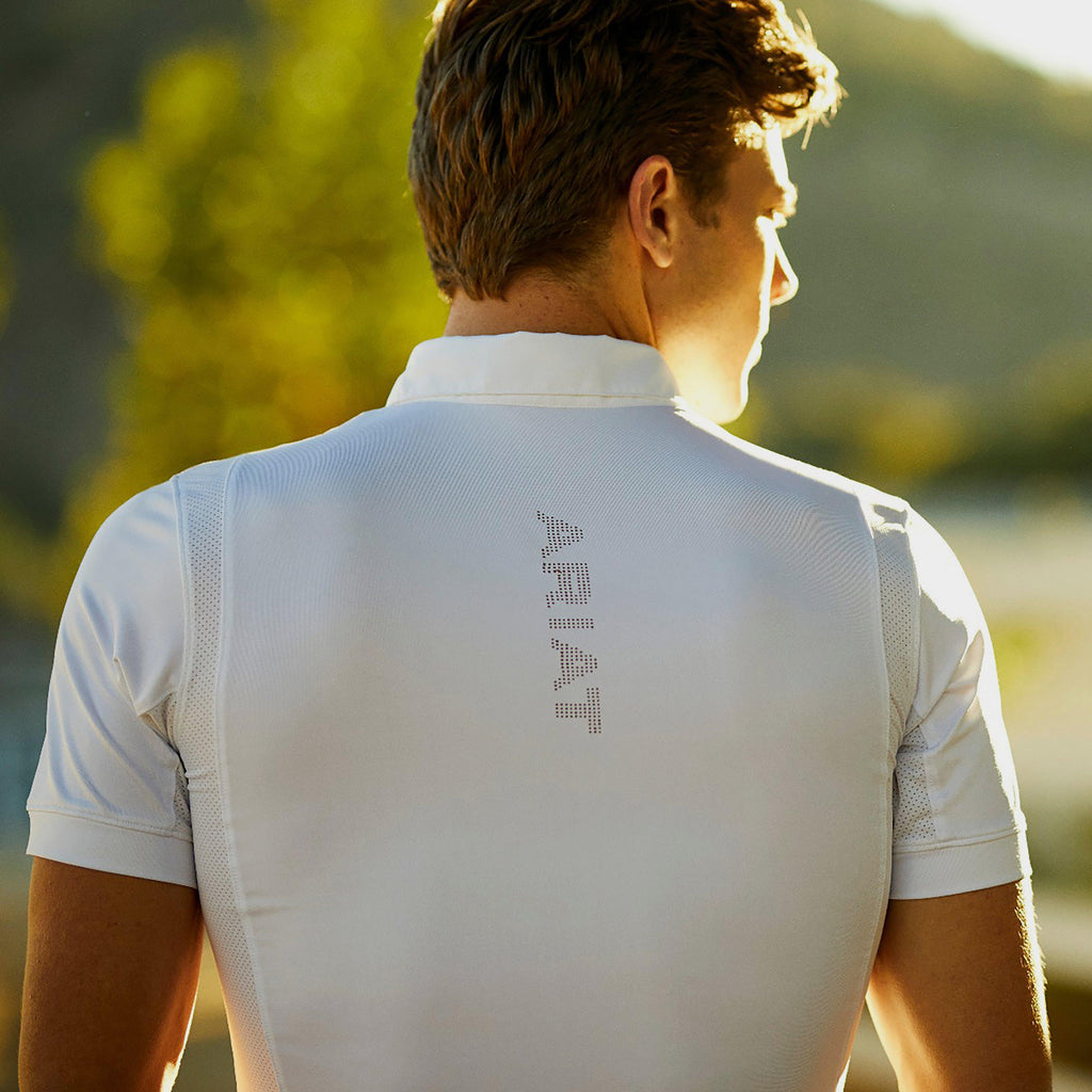 Mens Tek Short Sleeved Show Shirt White