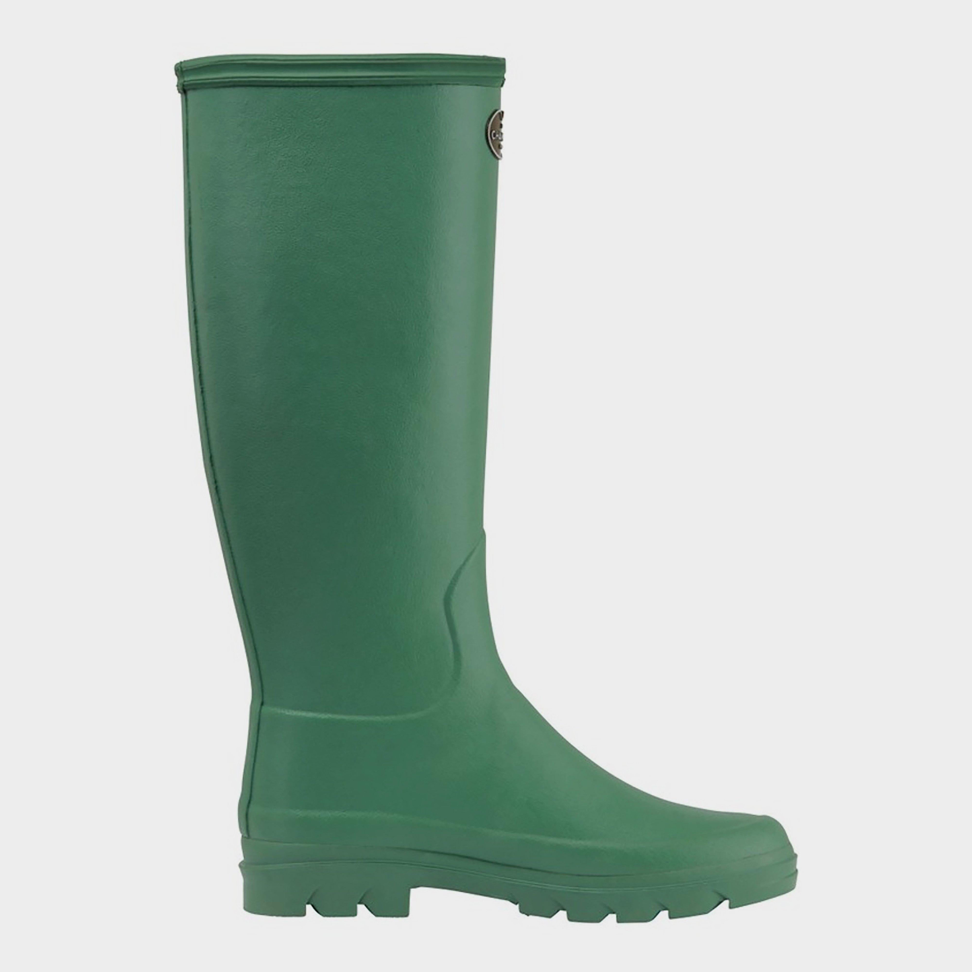 Womens Iris Jersey Lined Wellington Boots Vert Clair