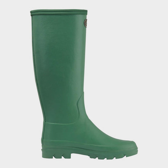 Womens Iris Jersey Lined Wellington Boots Vert Clair