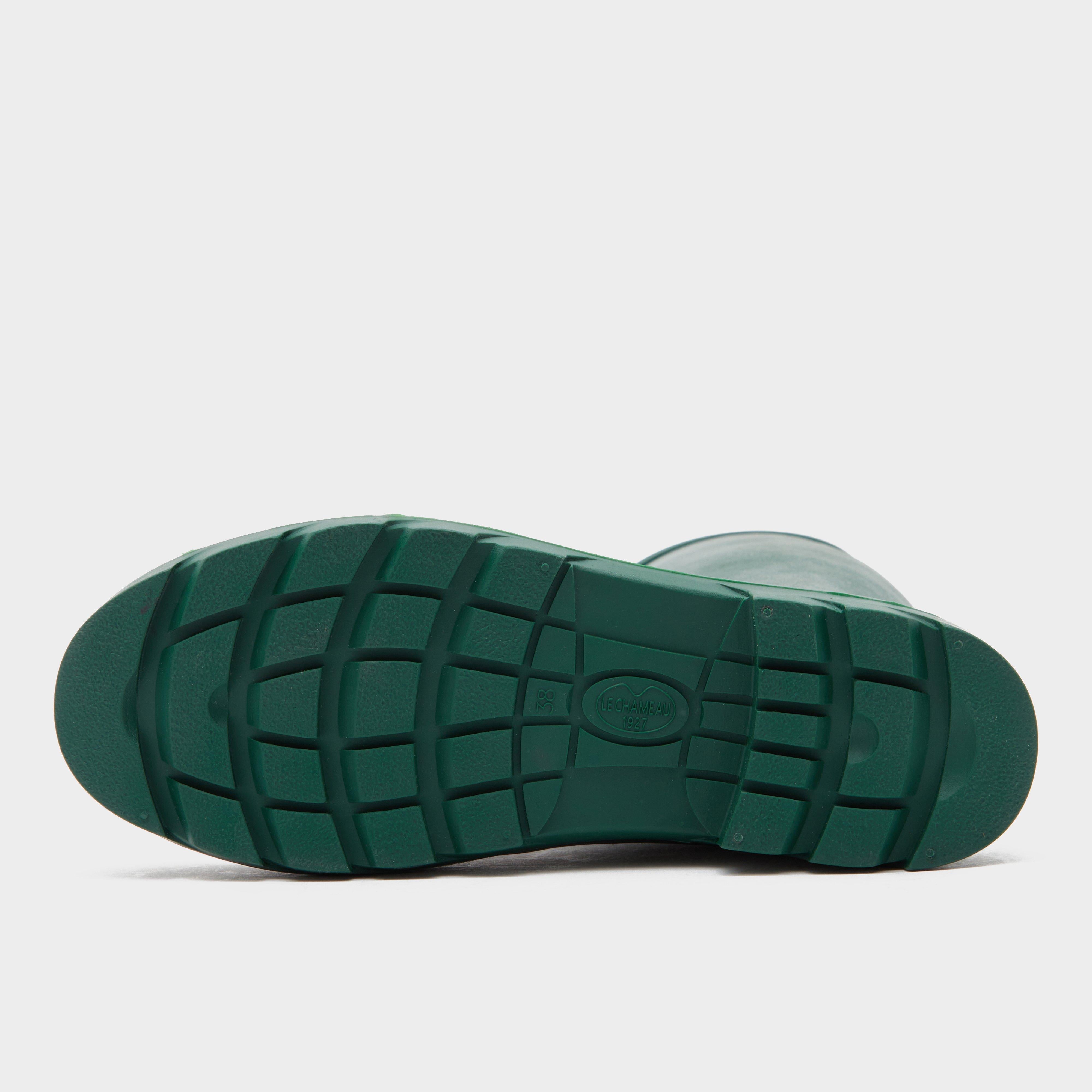 Womens Iris Jersey Lined Wellington Boots Vert Fonce