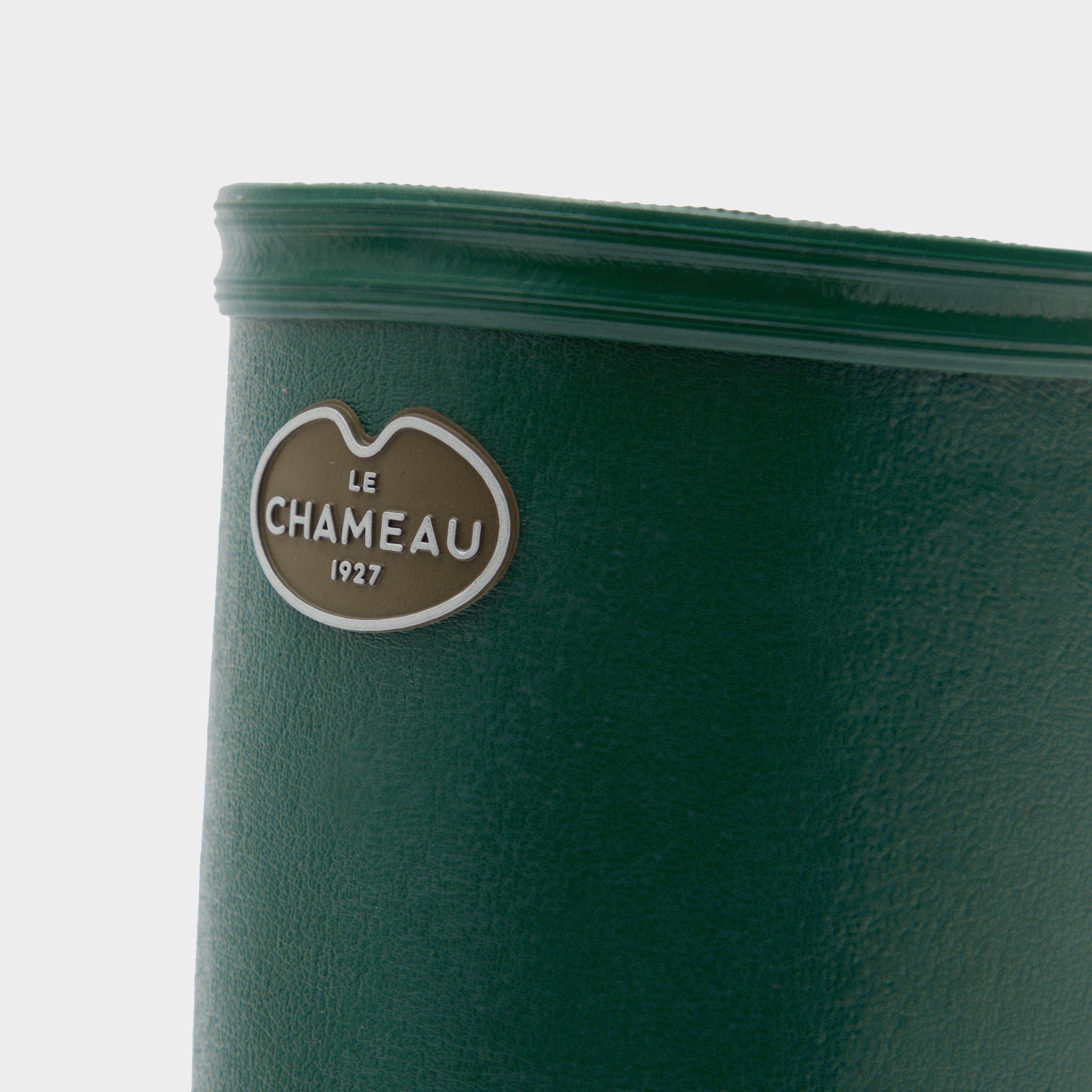 Womens Iris Jersey Lined Wellington Boots Vert Fonce