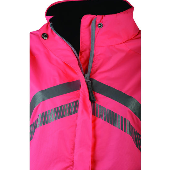 Childs Reflective Lightweight Waterproof Jacket Pink
