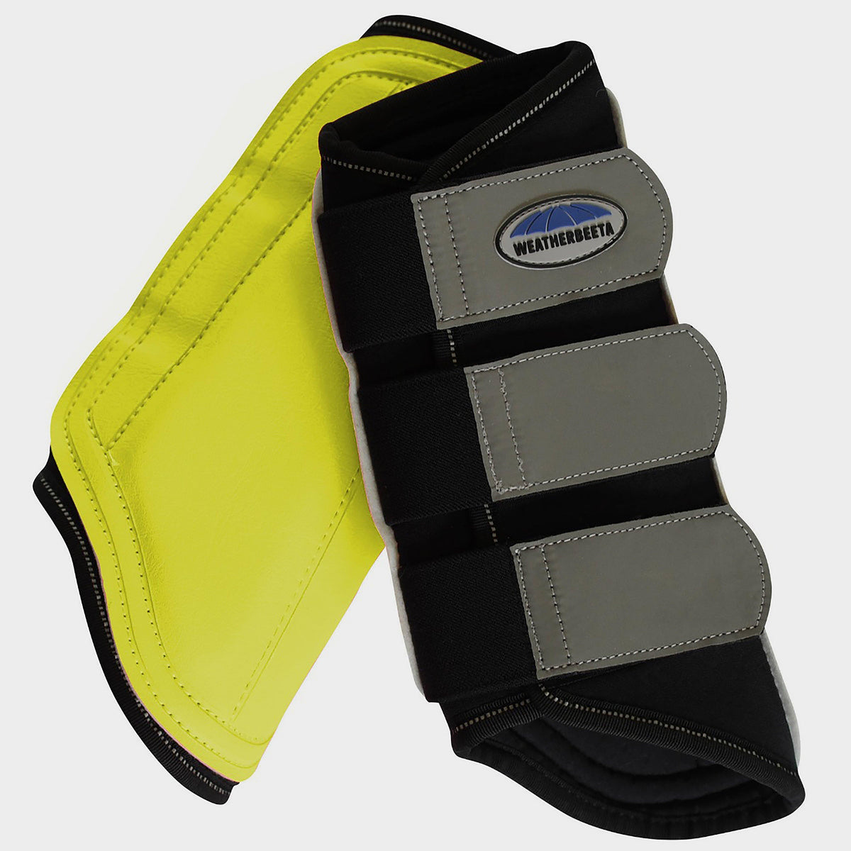 Reflective Brushing Boots Yellow/Silver