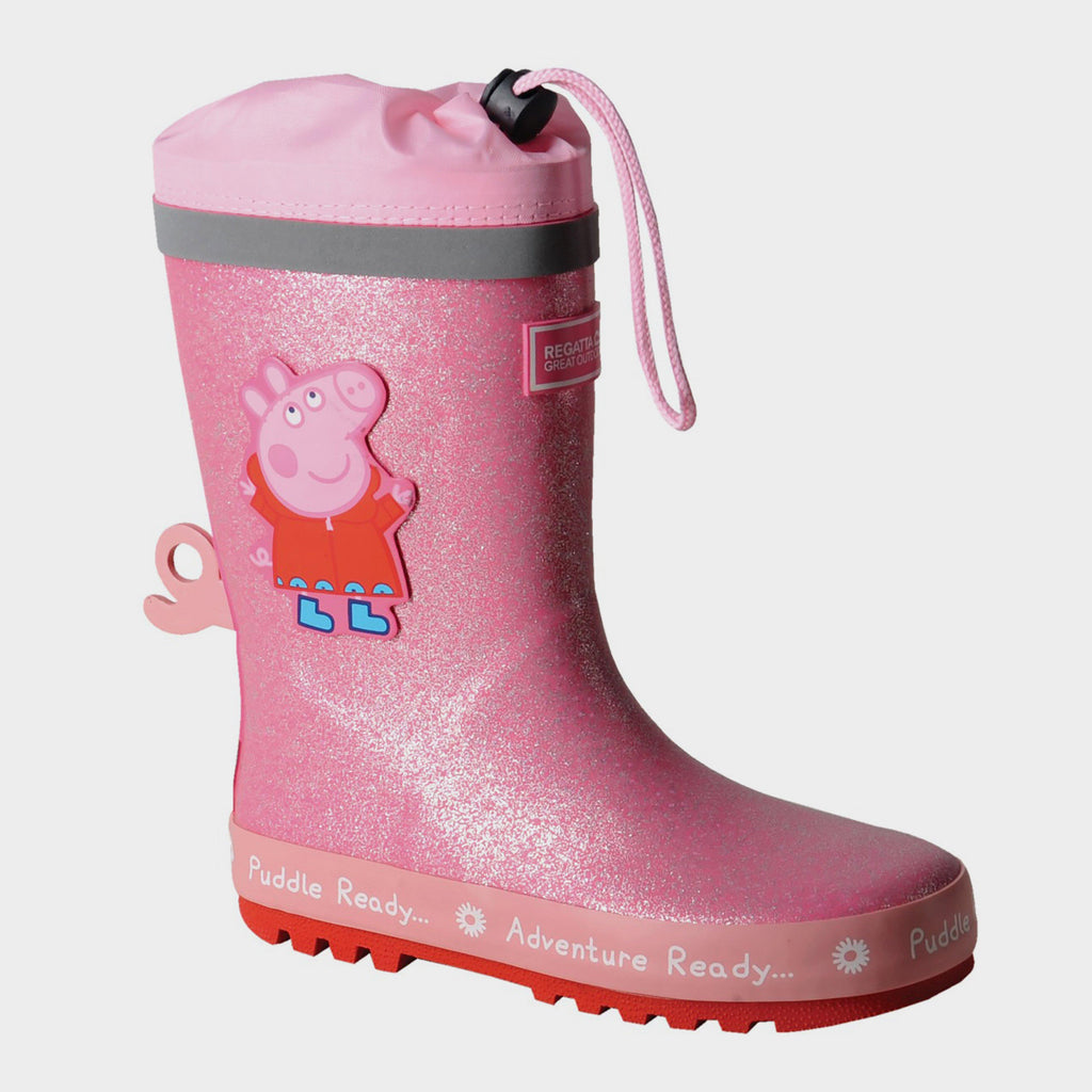 Childs Peppa Puddle Wellies Peppa Pink