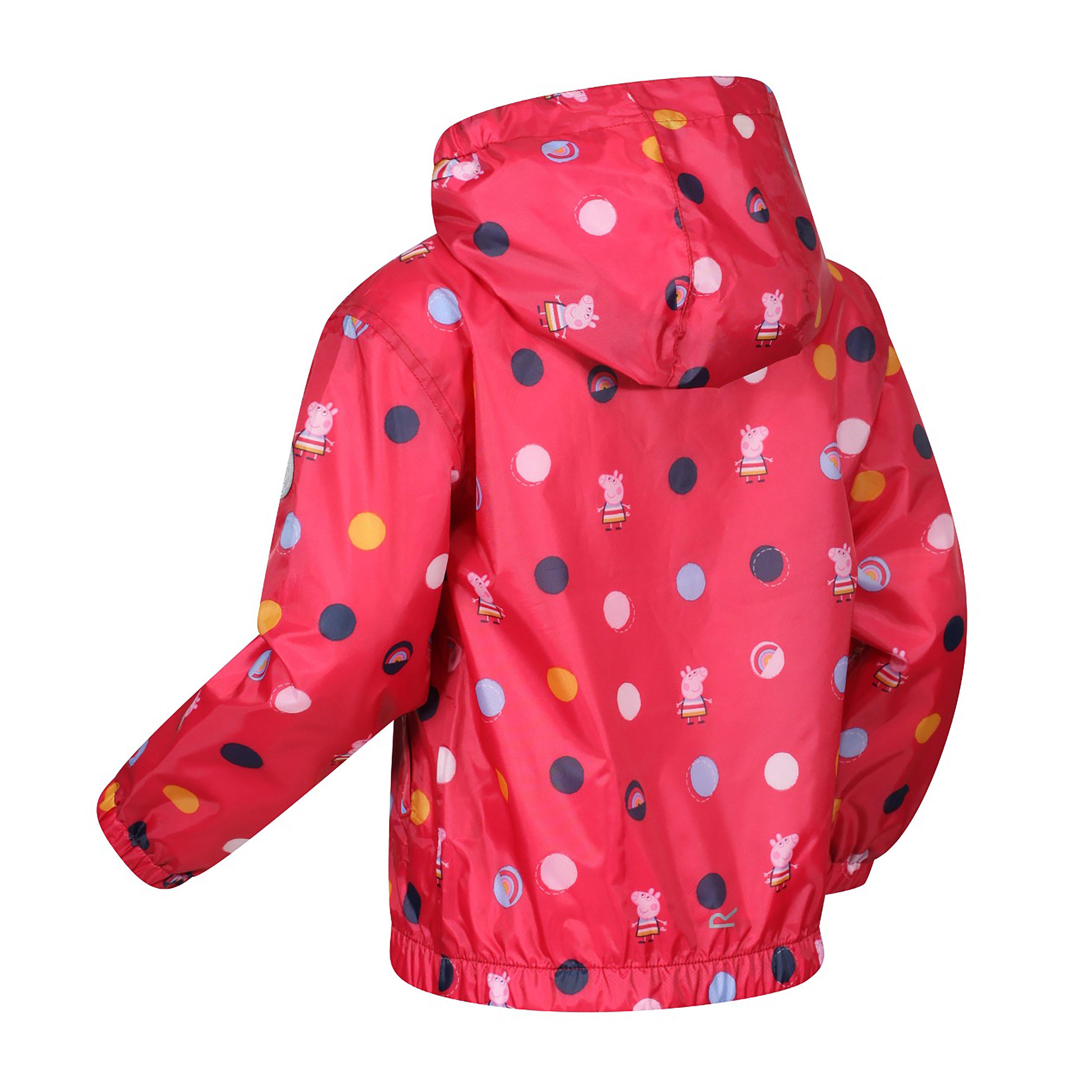 Kids Muddy Puddle Jacket Bright Blush Polka Dot