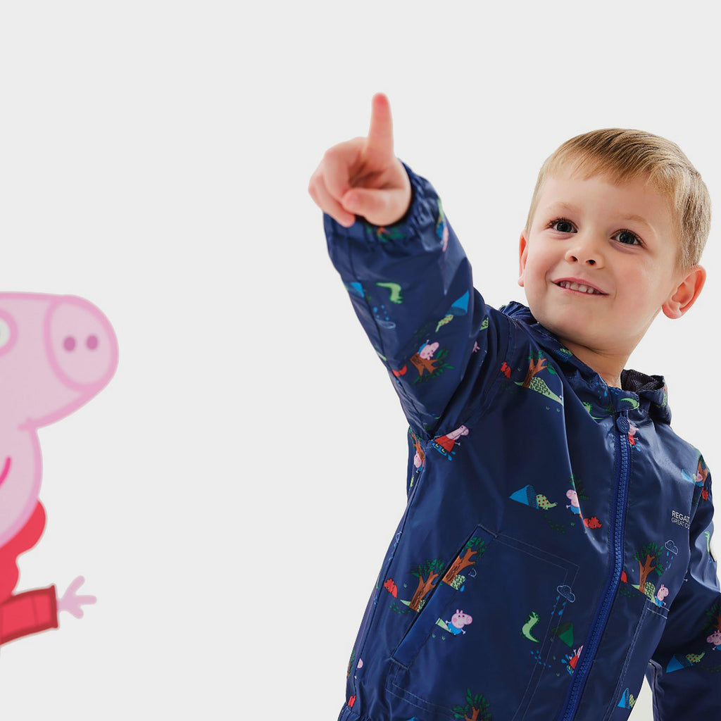 Kids Muddy Puddle Jacket New Royal Peppa & George