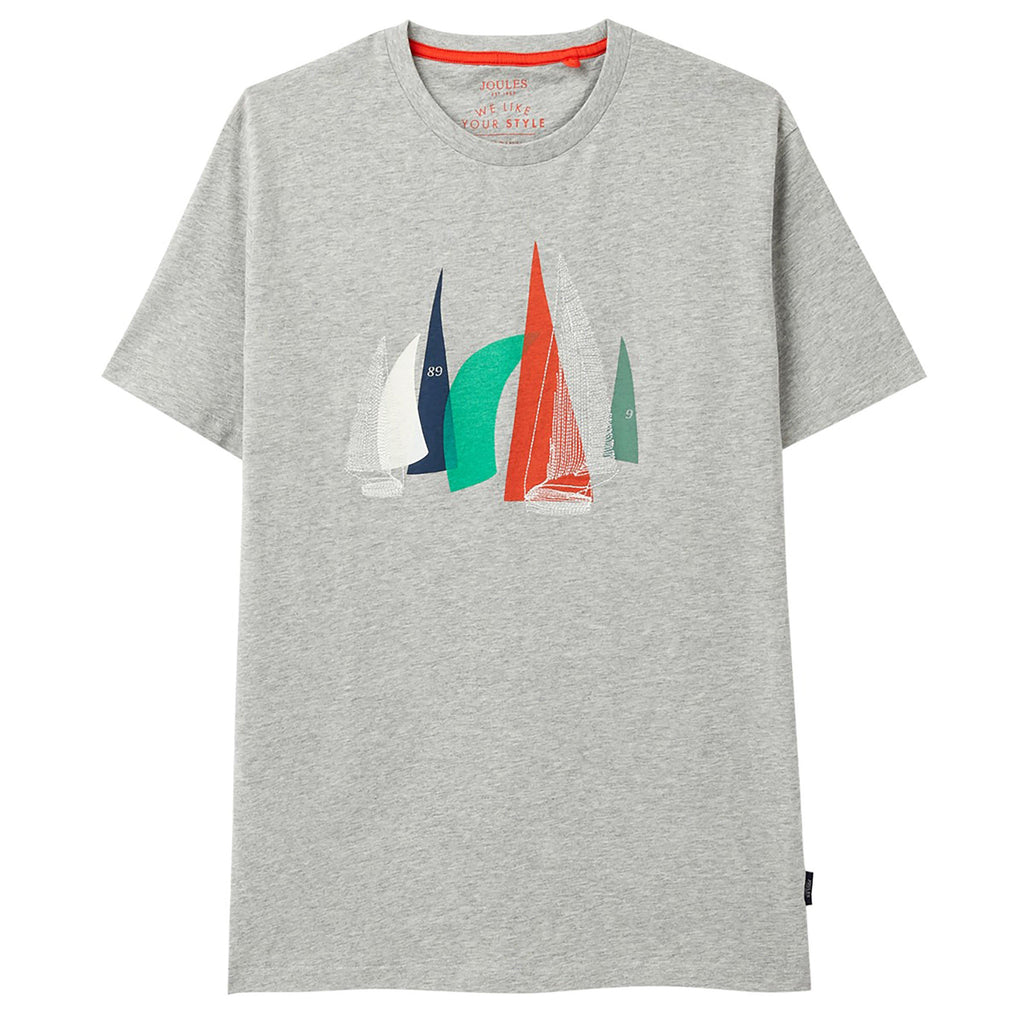 Mens Flynn Tee Grey Marl