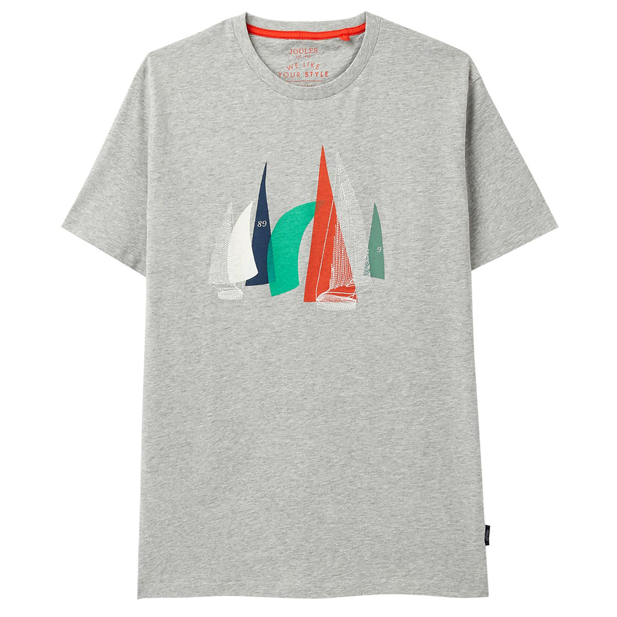 Mens Flynn Tee Grey Marl